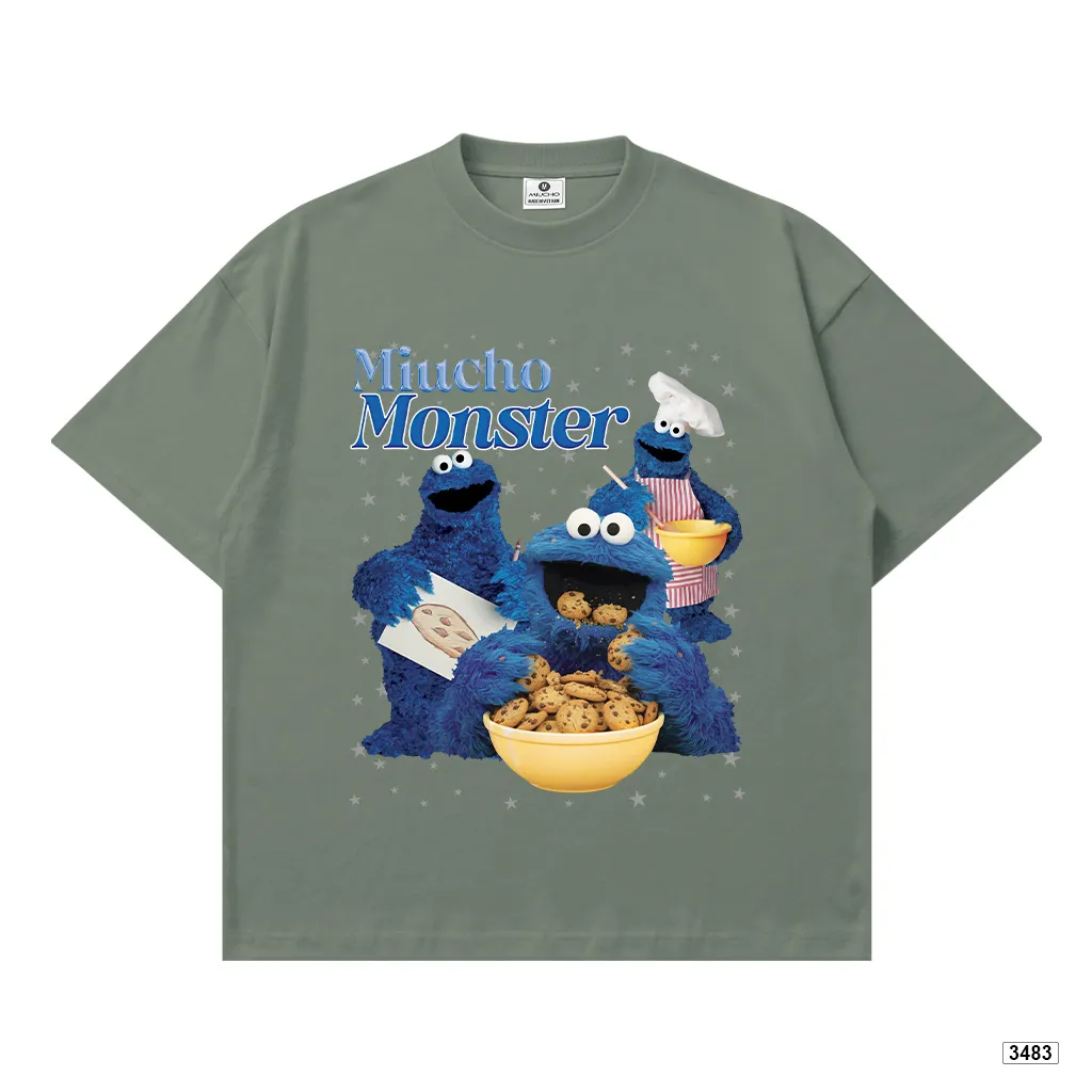 Áo thun boxy hoạt hình Miucho Monster tôn dáng chuẩn form 3483_thumbnail_11