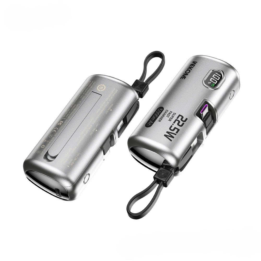 T-ECO SHOP | Pin Sạc Dự Phòng Mini 5000mAh 22.5W – Tích Hợp Type-C & Lightning, Có Dây, Màn LED_thumbnail_0