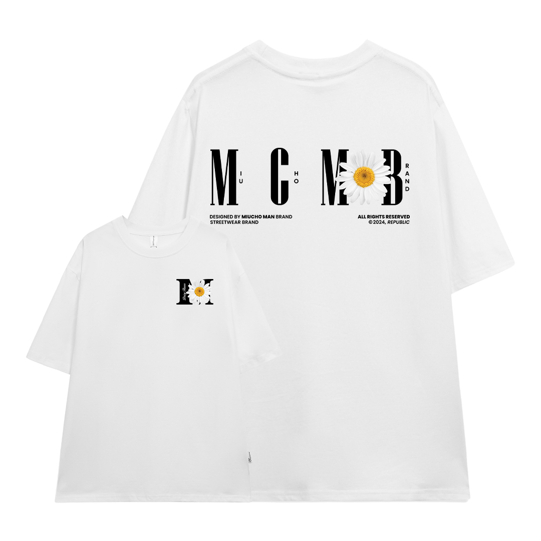 Áo thun nam in hoa cúc form rộng nhiều màu ATD1467 Miucho Man vải cotton thoáng mát cổ tròn in mix_thumbnail_18