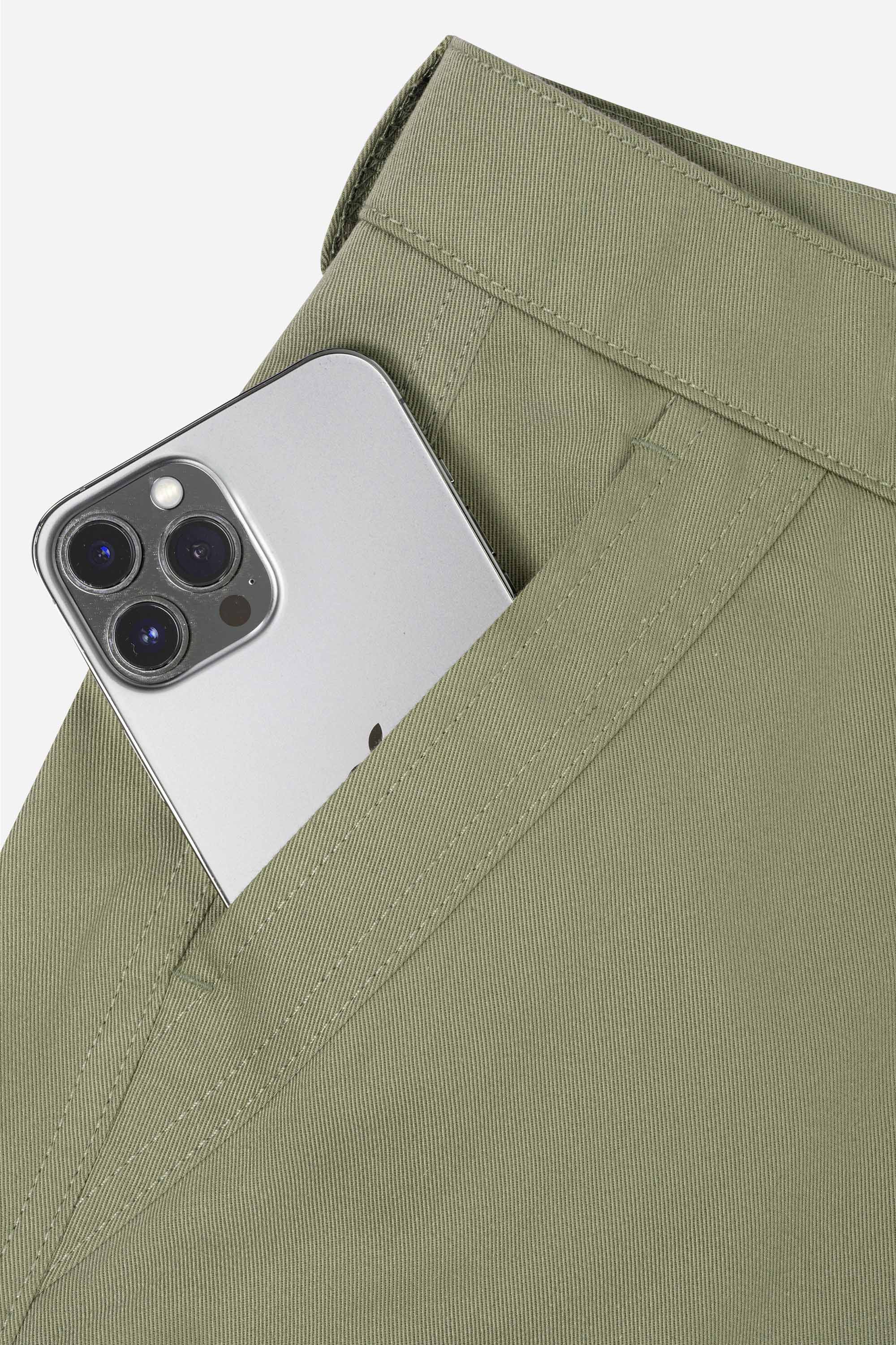 Quần Soọc Kaki Túi Hộp Nam Trung Niên ANCHI Dáng Suông Dài Qua Gối Màu Vỏ Đỗ_thumbnail_8