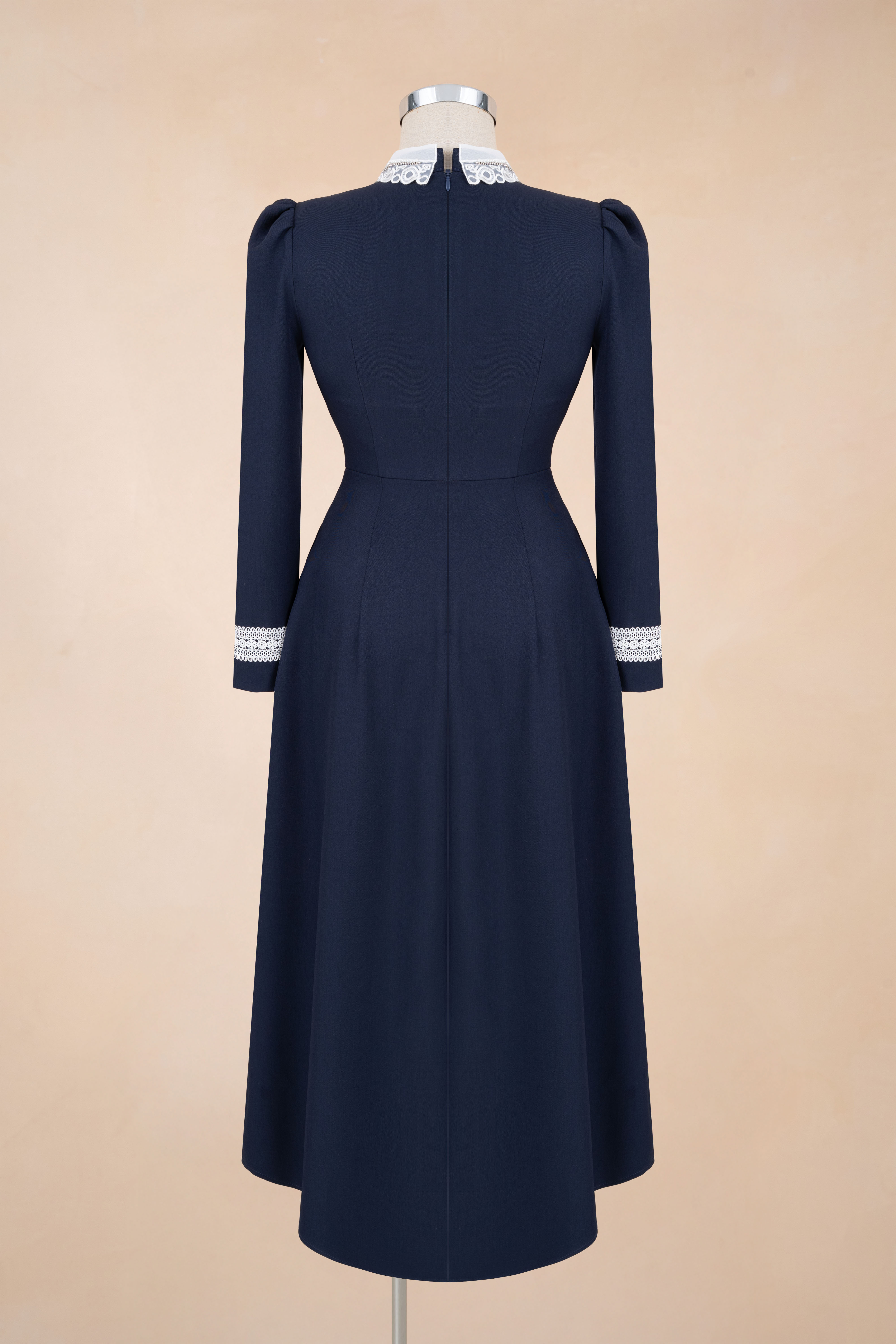 Đầm Xoè Cúc Phối Ren