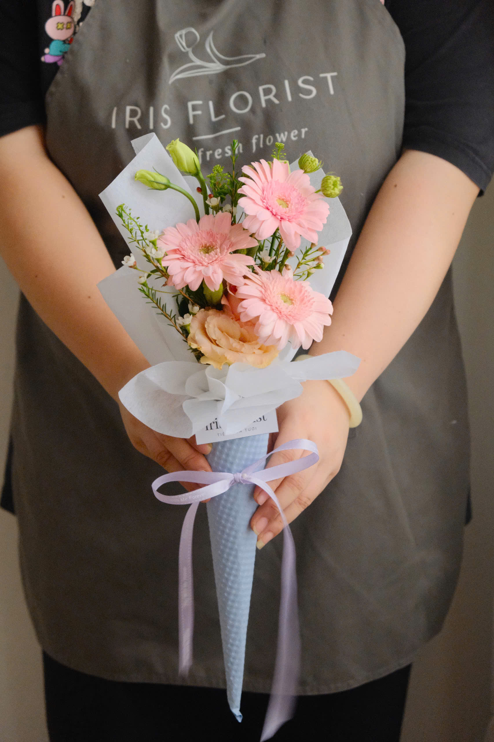 Bó ốc quế mini hoa đồng tiền