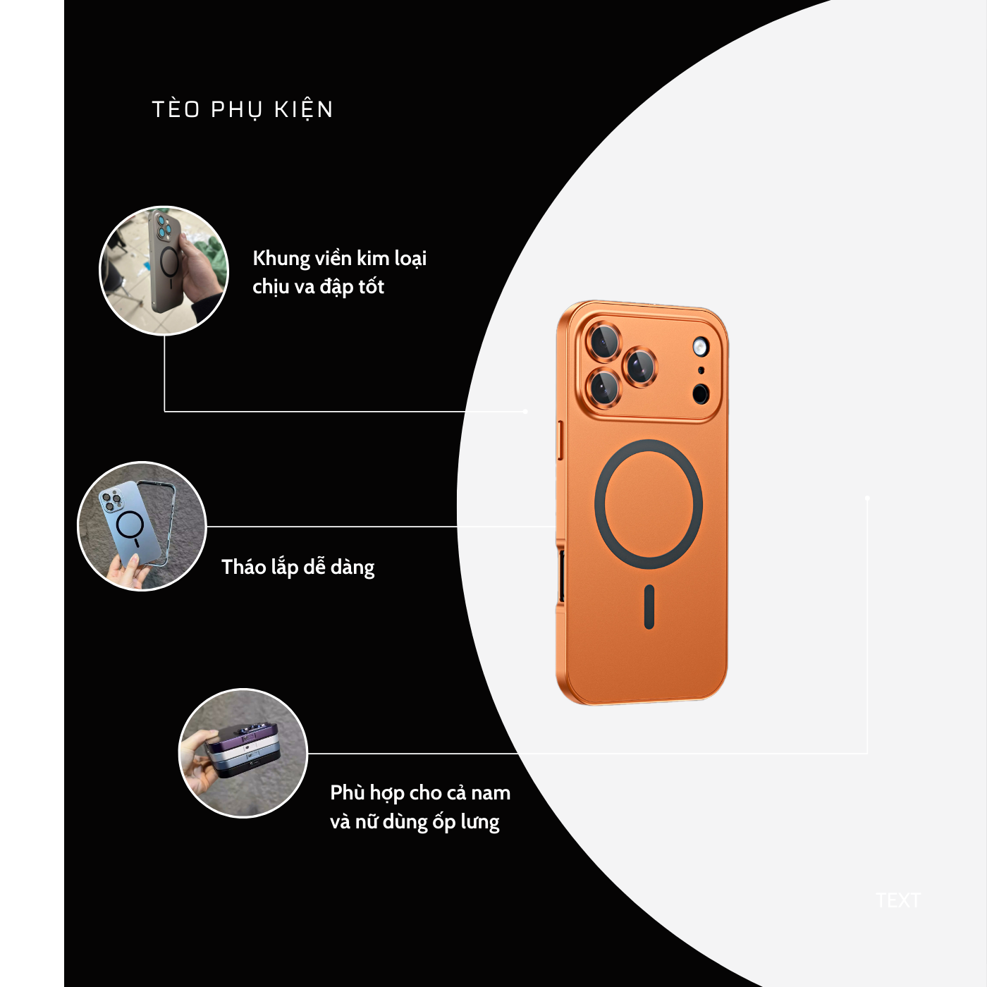 ỐP LƯNG KHUNG VIỀN KIM LOẠI MẶT LƯNG CÓ THỂ THÁO RỜI_thumbnail_5