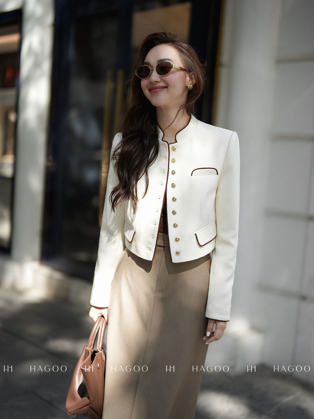 Blazer cổ tàu phối lé HAGOO_thumbnail_6