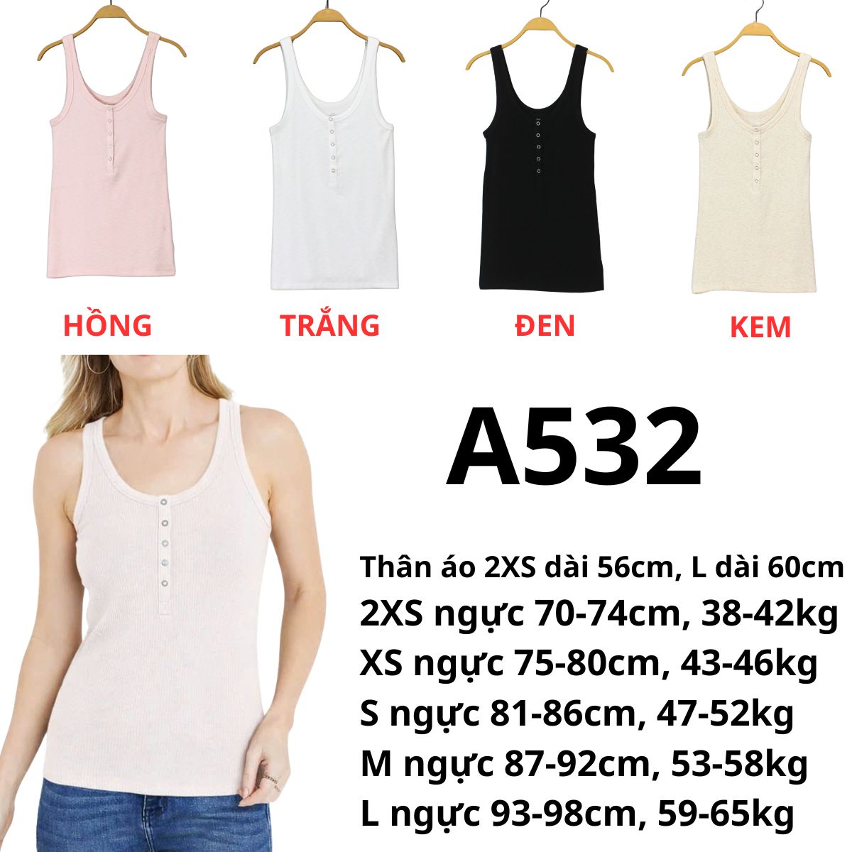 A532 - ÁO 3 LỖ