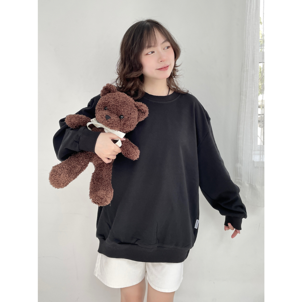 Áo sweater nữ form rộng STT01 Miucho vải chân cua in basic_thumbnail_3