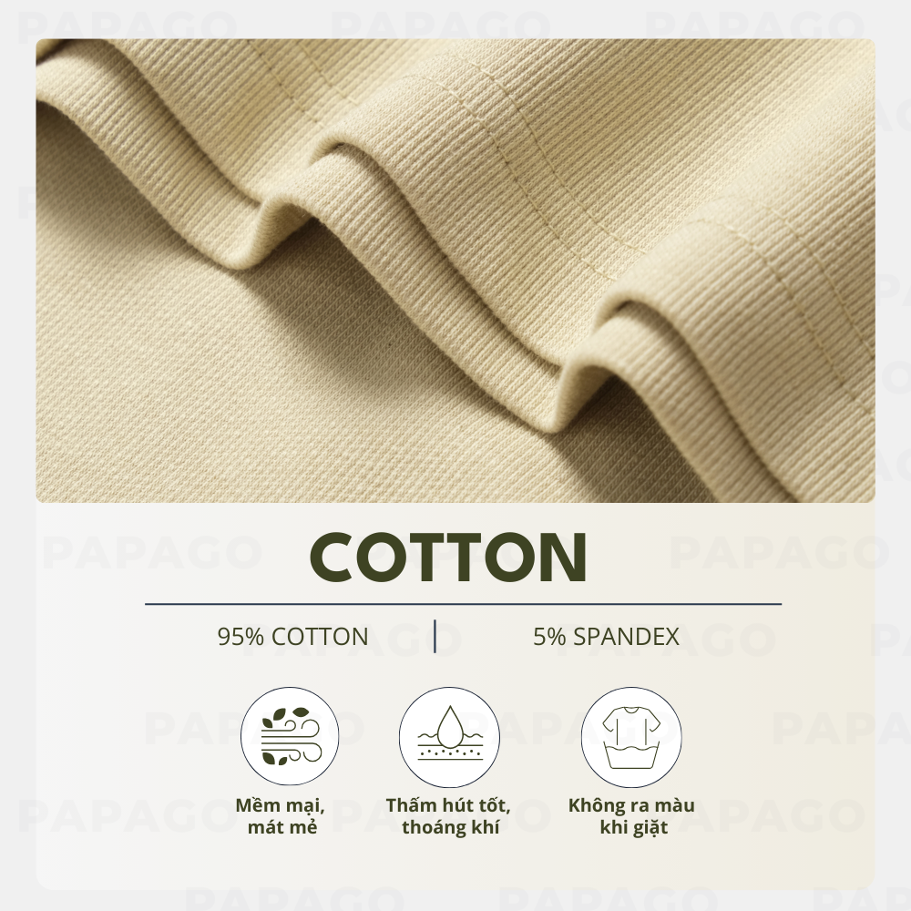 Áo polo cao cấp PAPAGO nam Trung niên vải cotton kim cương form rộng - P25PLCT003_thumbnail_3