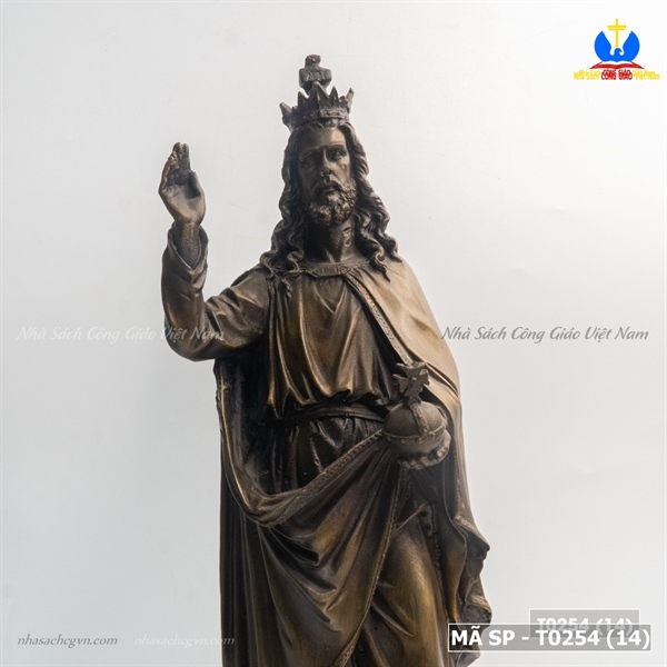 Tượng đồng Chúa Kito vua 35cm ✔_thumbnail_4