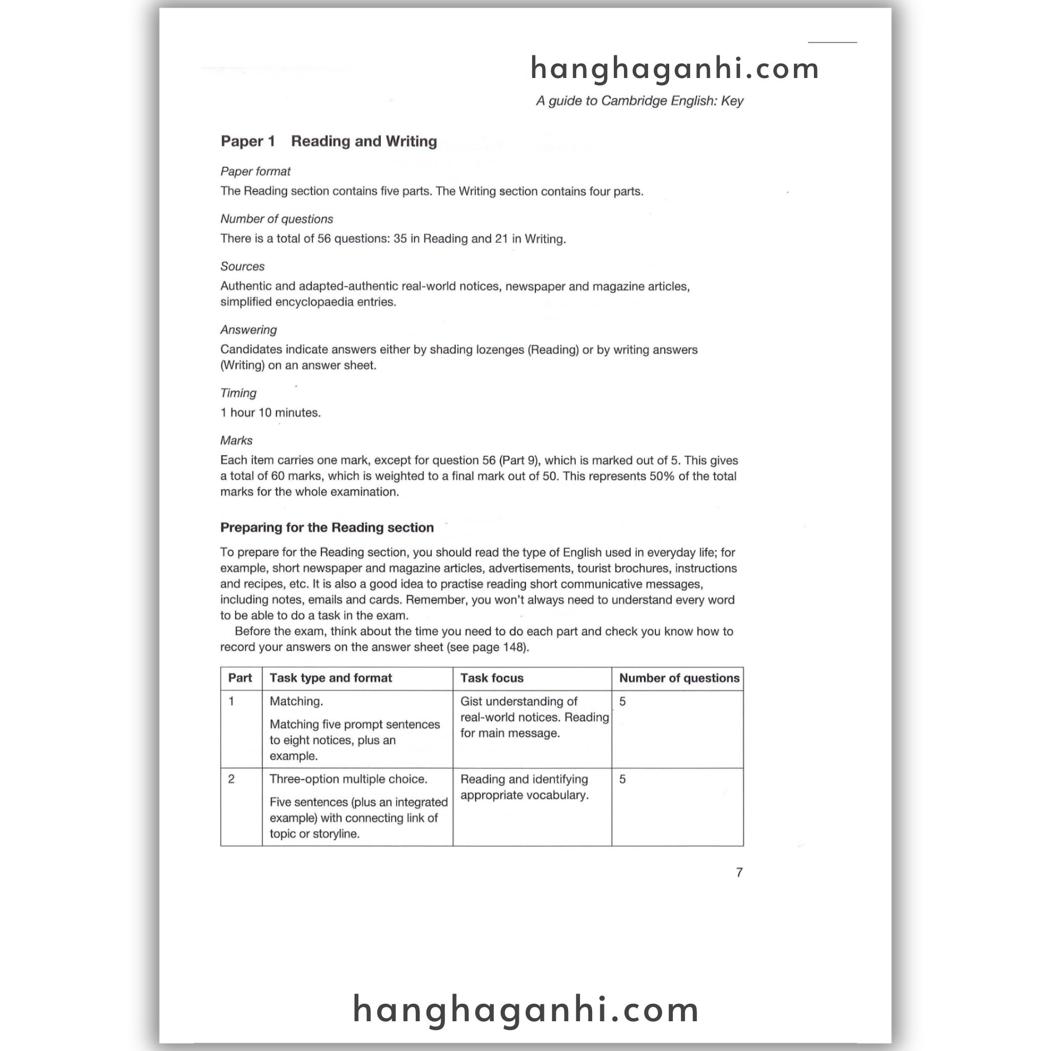 Sách Cambridge Key English Test (Ket) 7 With Answers_thumbnail_3