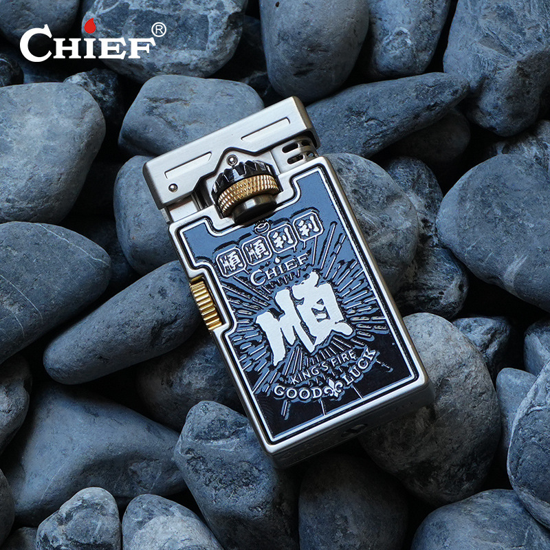 Bật lửa CHIEF 719 tặng kèm xăng, đá. bấc fullbox_thumbnail_2