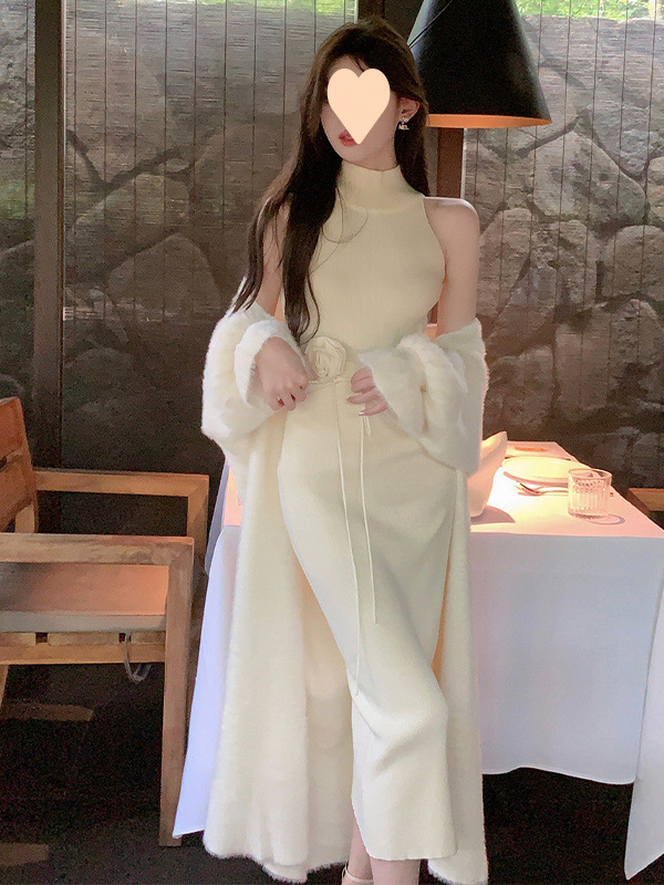 Áo len dáng ôm , áo choàng lông_thumbnail_3