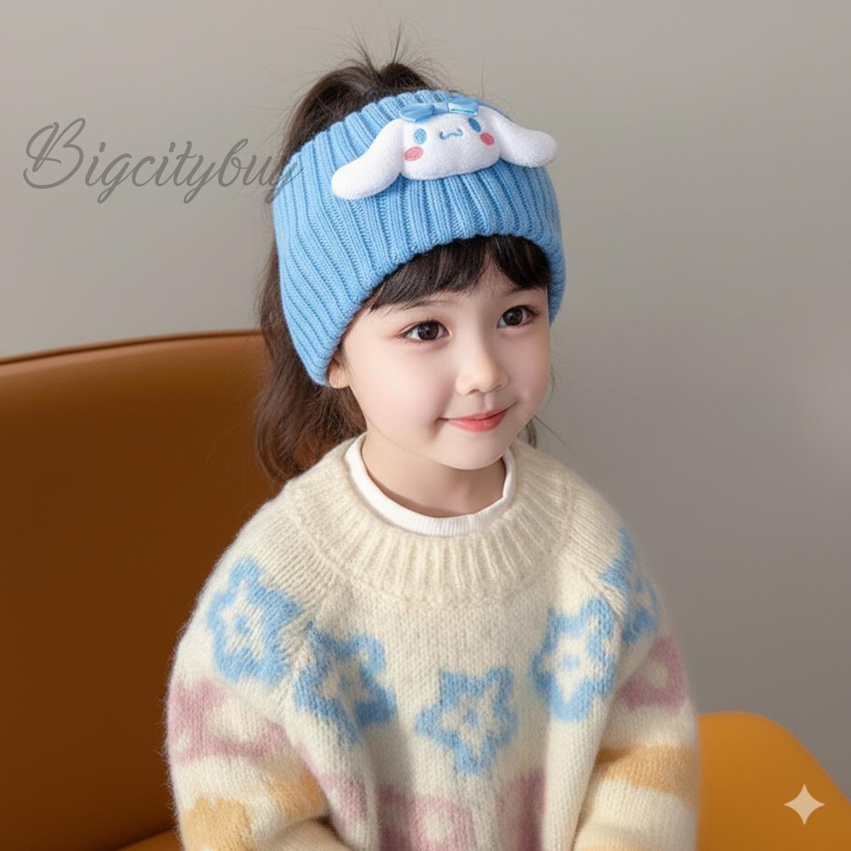 Bigcitybuy Băng Đô Kuromi Len Giữ Ấm Cao Cấp Cho Bé Họa Tiết Kuromi 3D Màu Tím Freesize Chất Liệu An Toàn Thời Trang Trẻ Em 323BĐ_thumbnail_0