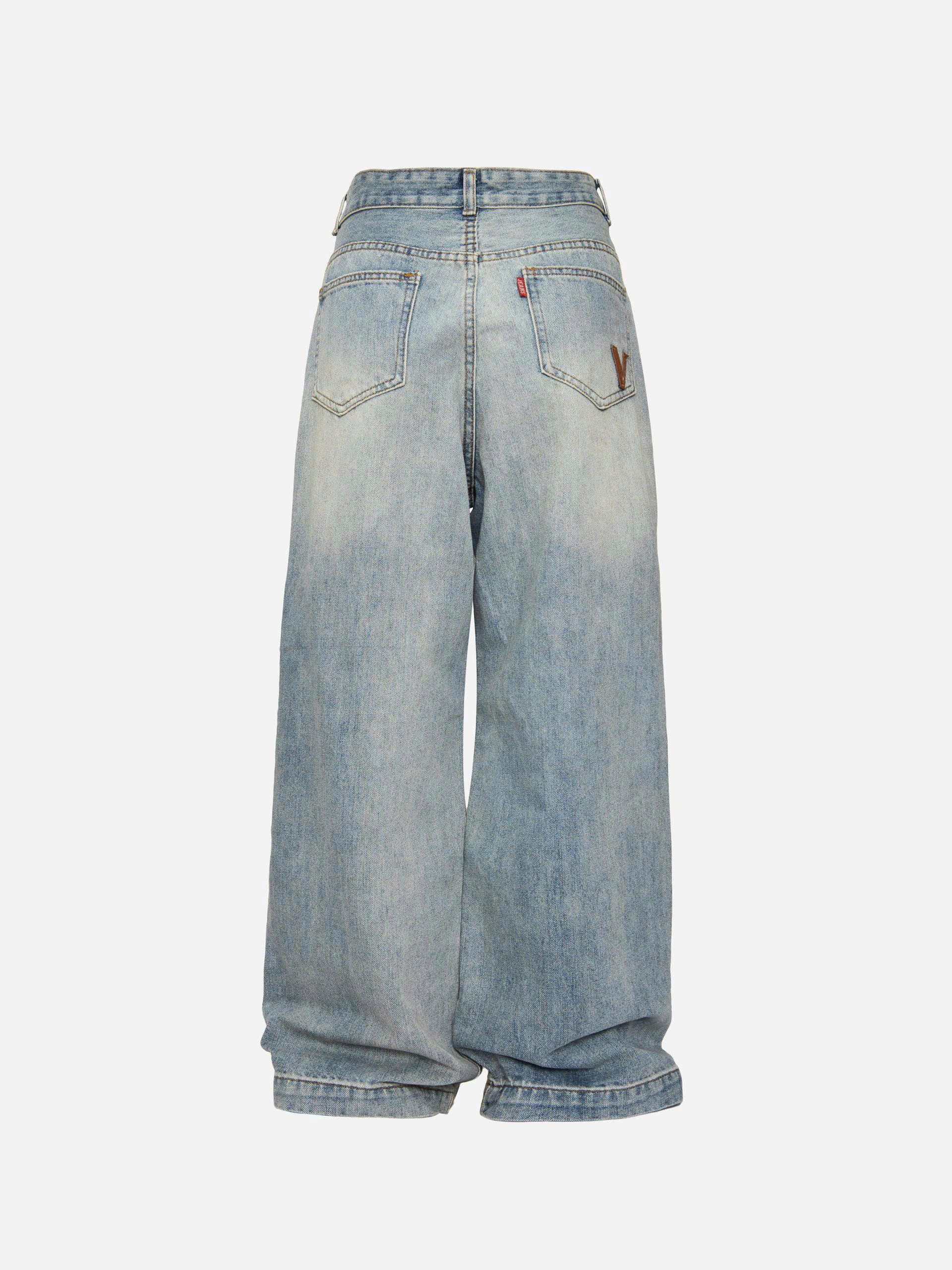 BIGSIZE- Quần jean suông thêu V T-QJ387_thumbnail_8