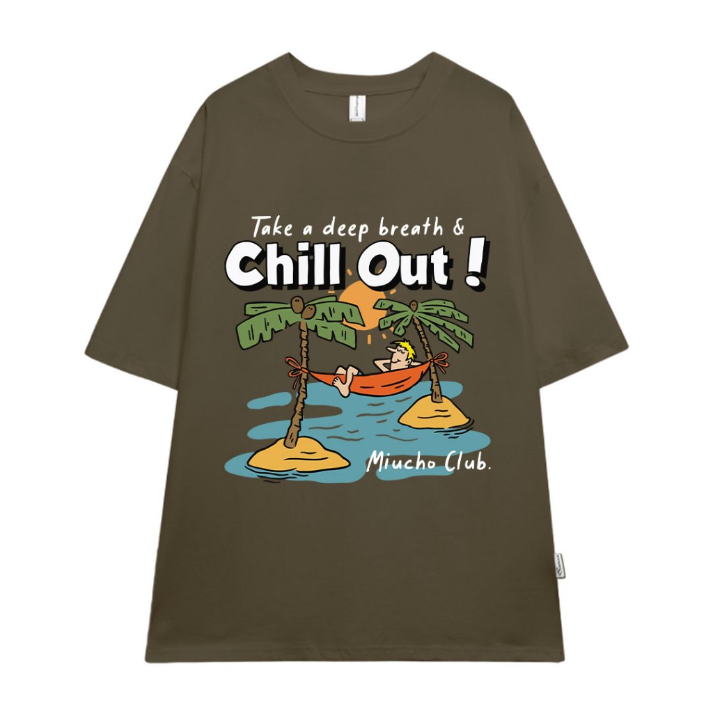 Áo thun nam form rộng ATD1145 Miucho Man tay ngắn thoáng mát cổ tròn in mix BST hè biển_thumbnail_12