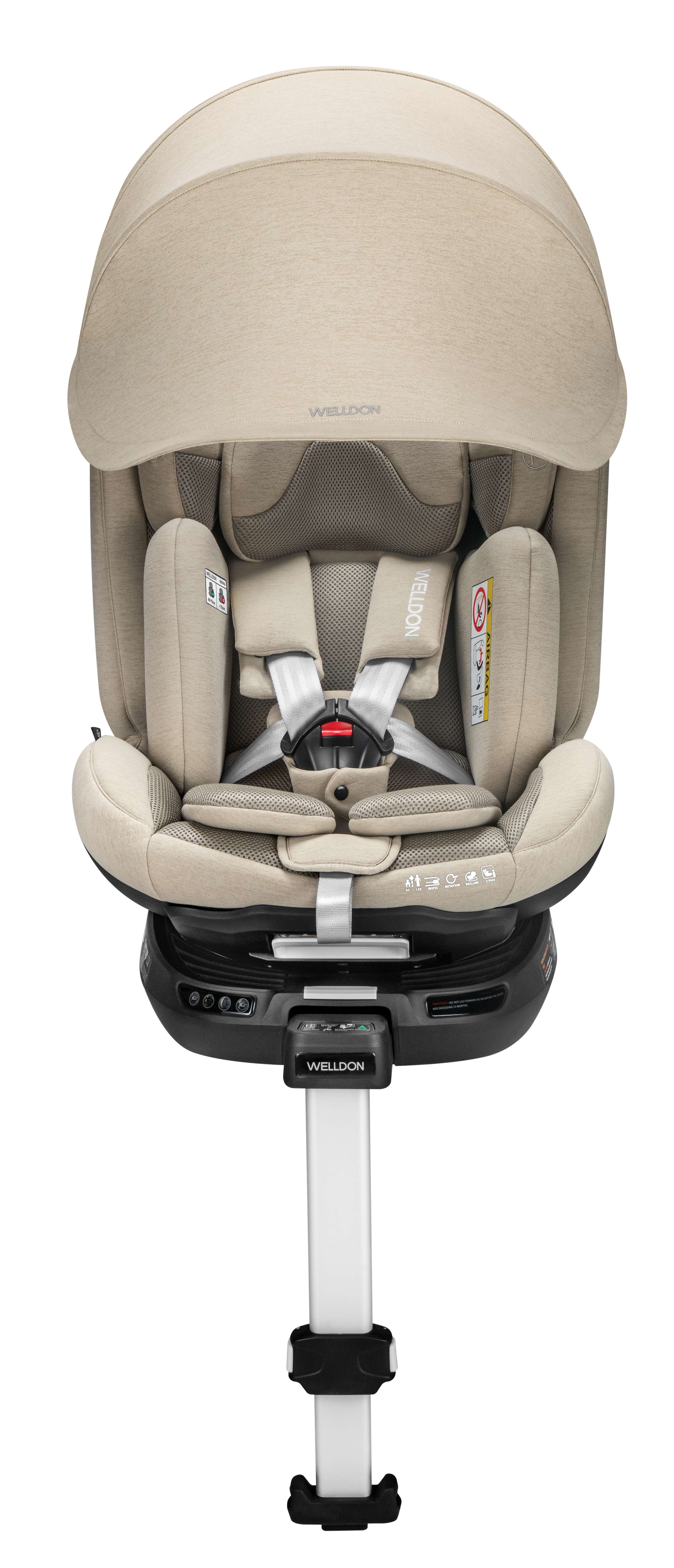 Ghế ngồi an toàn trên ô tô cho trẻ em Welldon Smart Rotate 2 Pro+ 40-125cm  [NHẬP CODE 