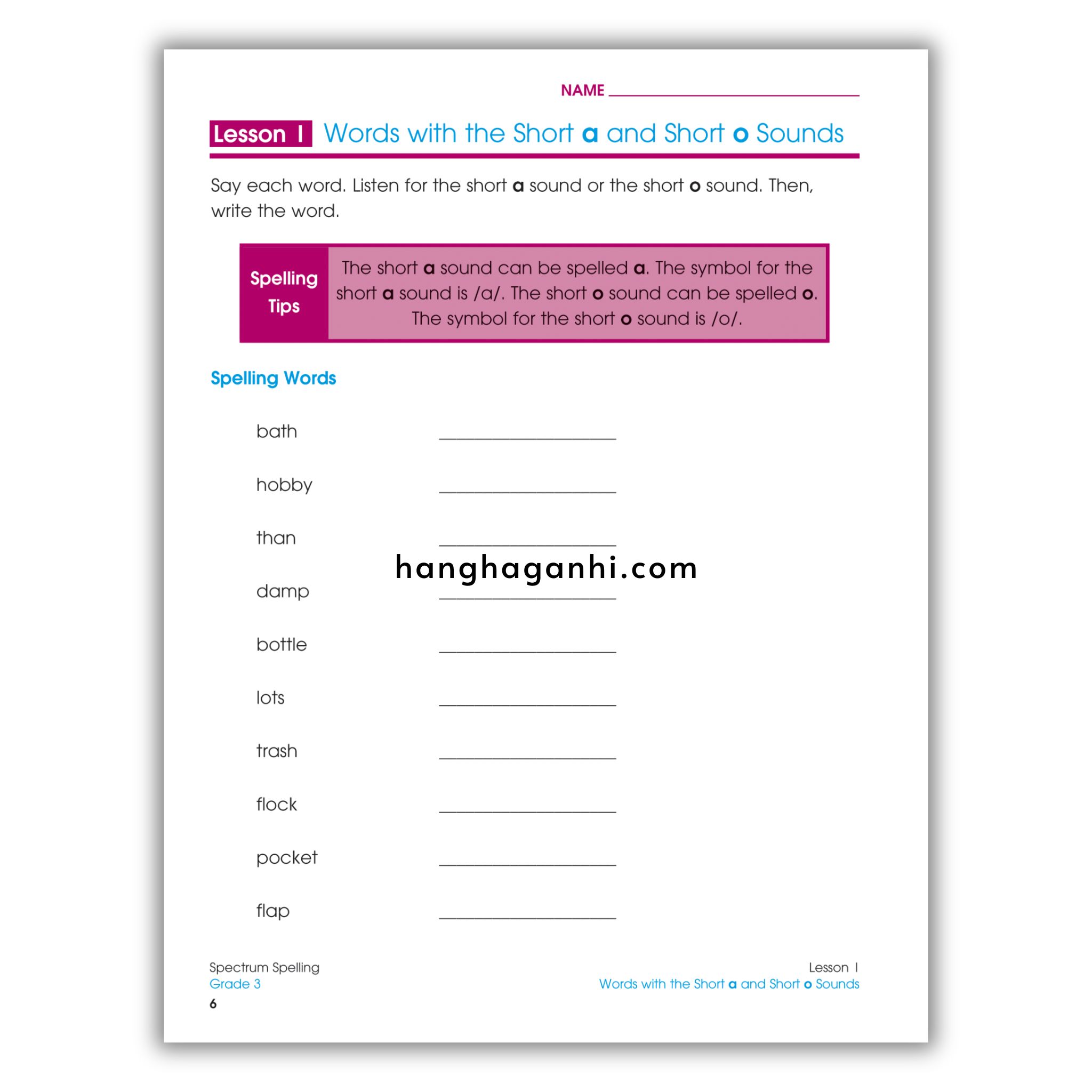 Sách Spectrum Spelling Workbook Grade 3_thumbnail_3