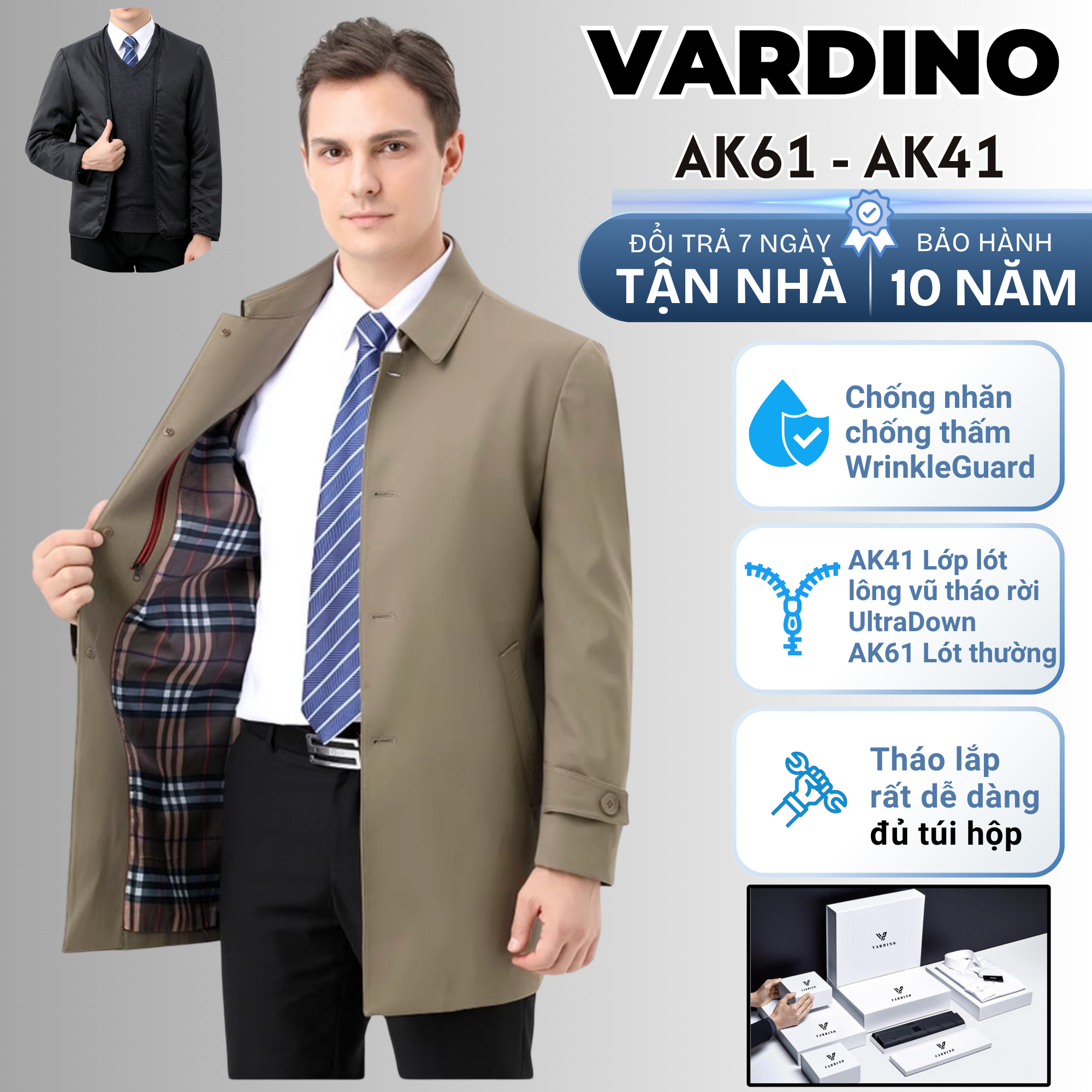 Áo khoác mangto nam công sở Vardino ak61_thumbnail_0