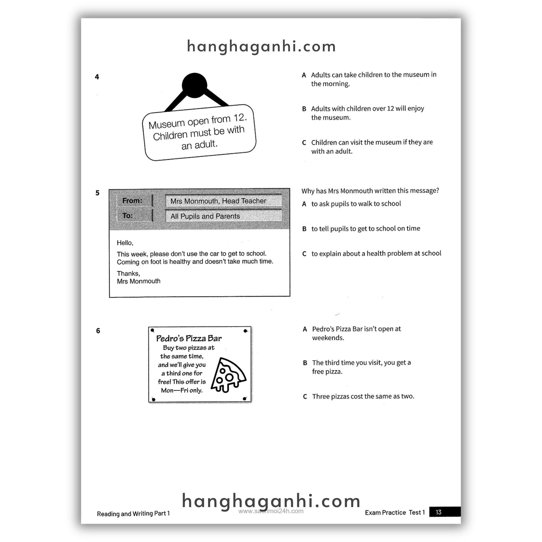 A2 Key for Schools Trainer 1 for the Revised Exam from 2020 Six Practice Tests with Answers and Teacher’s Notes ( Second Edition)_thumbnail_13