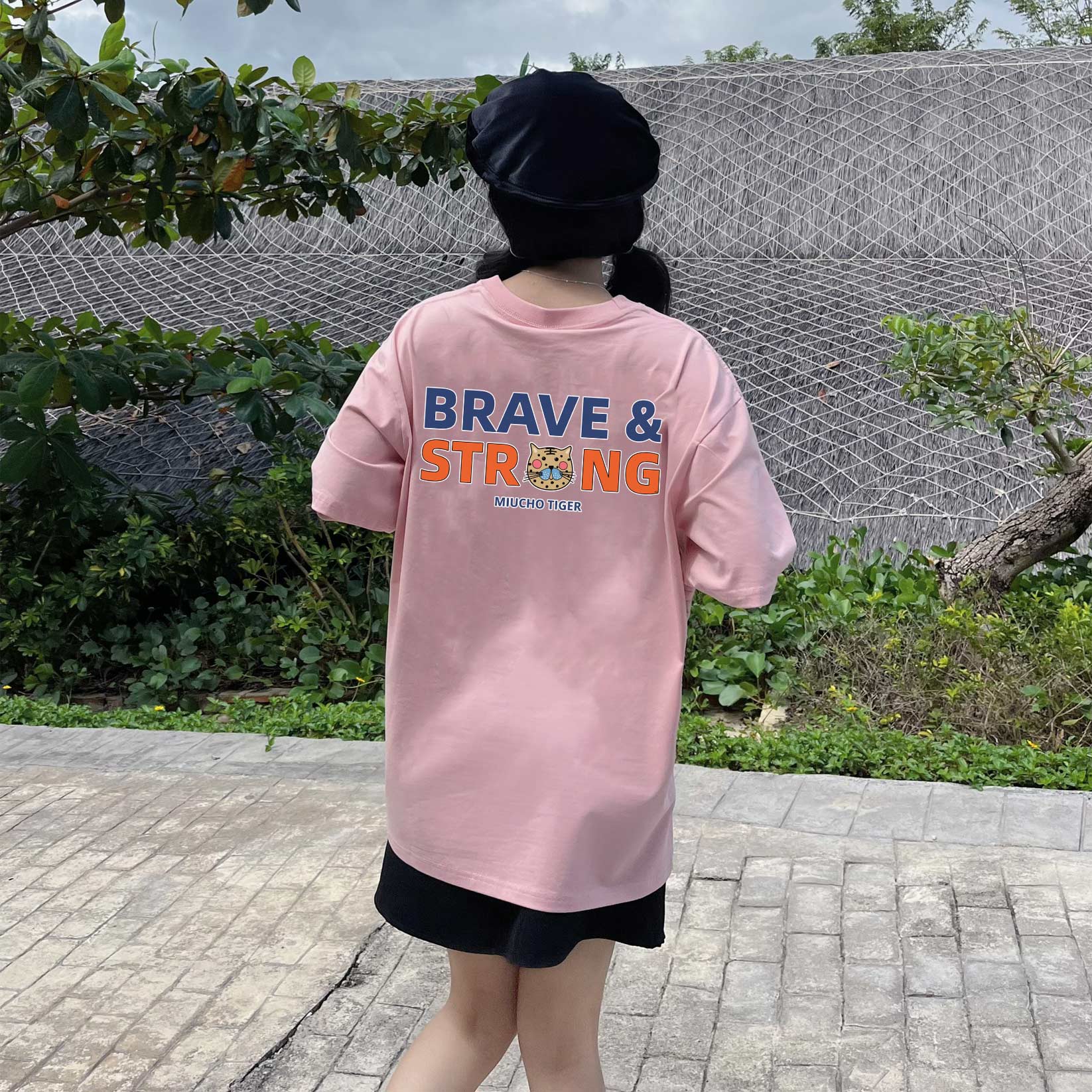 Áo thun nữ form rộng 12 con giáp tuổi Dần (tuổi hổ) ATD422 Miucho cotton cổ tròn in graphic_thumbnail_2