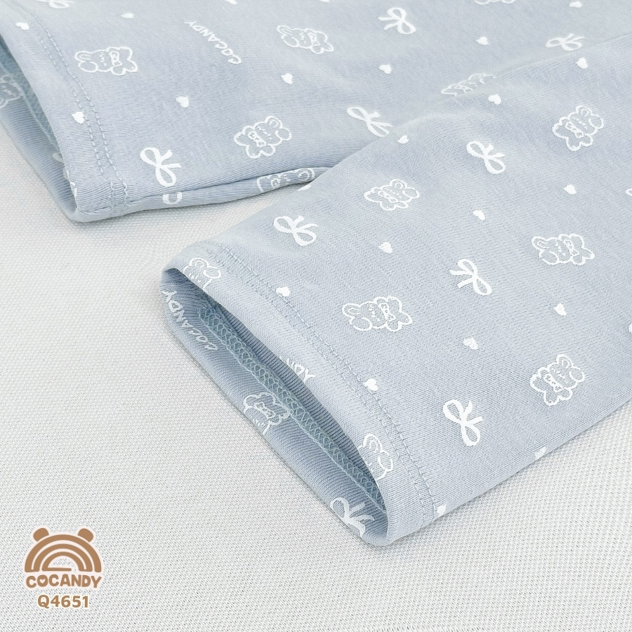 Set quần legging cộc HỒNG XANH hình thỏ nơ_thumbnail_7