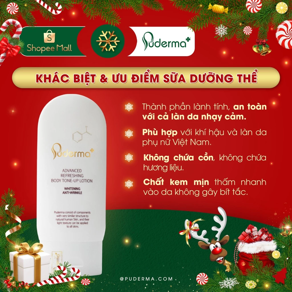Sữa dưỡng thể Puderma trắng da body dưỡng ẩm cao cấp Hàn Quốc 120ml_thumbnail_1
