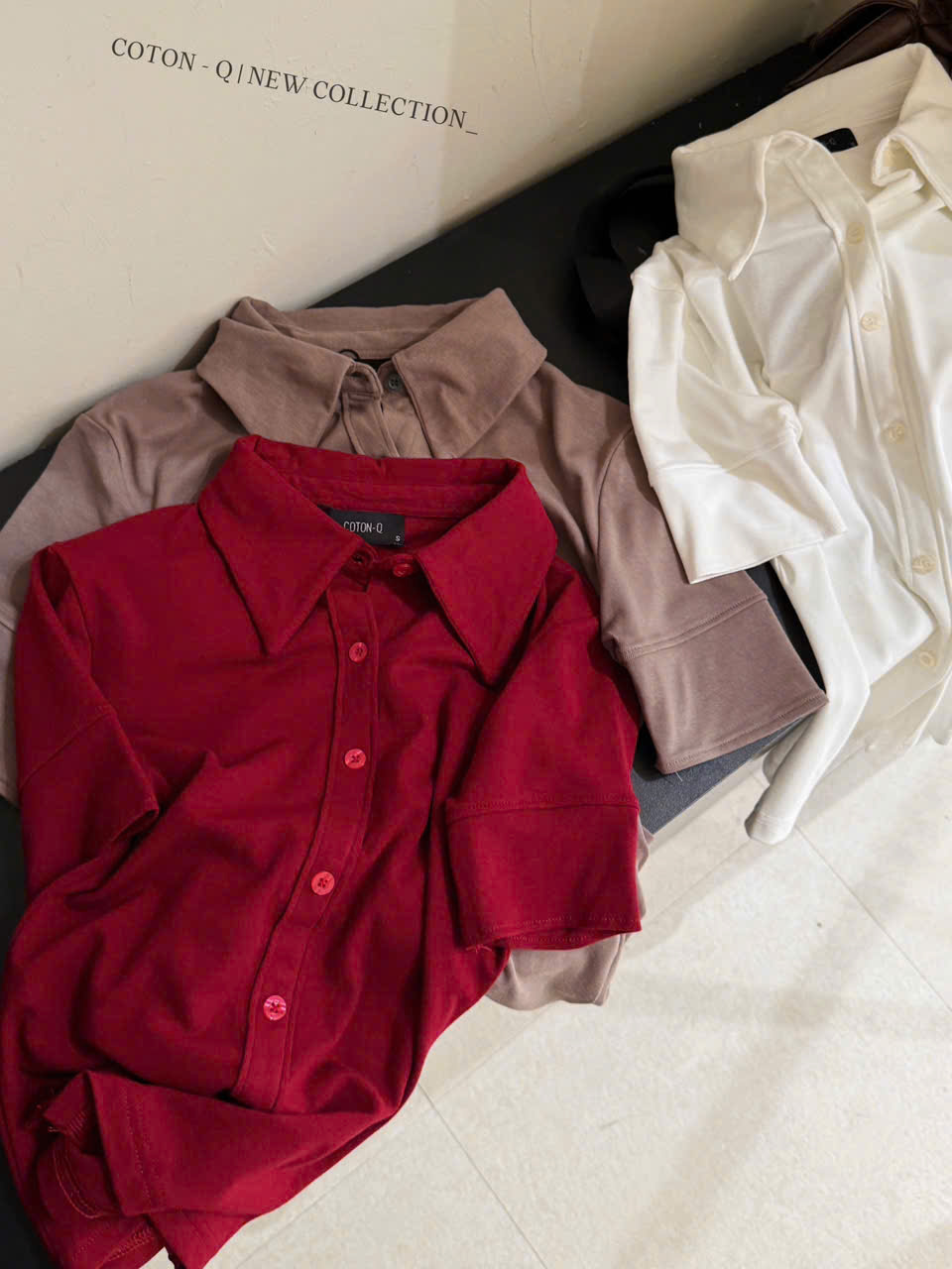 Áo thun ôm có cổ ( TRẮNG )_thumbnail_1