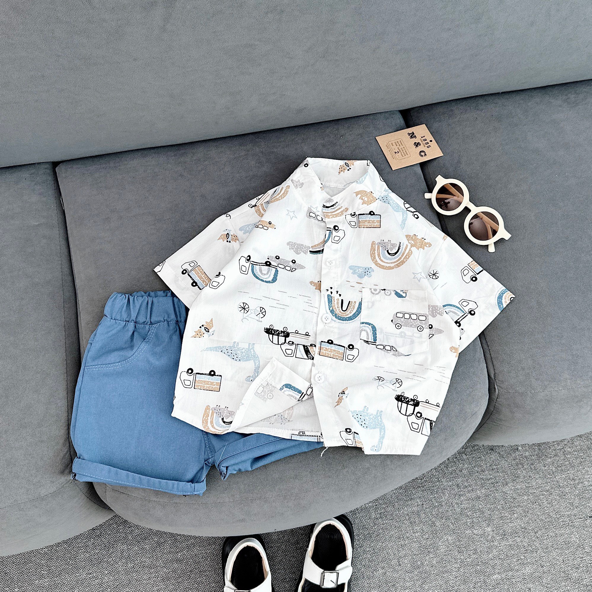 H74 BỘ SƠ MI Ô TÔ CẦU VỒNG- A108.263