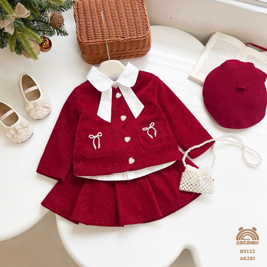 Bộ dài nhung ĐỎ nẹp thân sóng_thumbnail_3