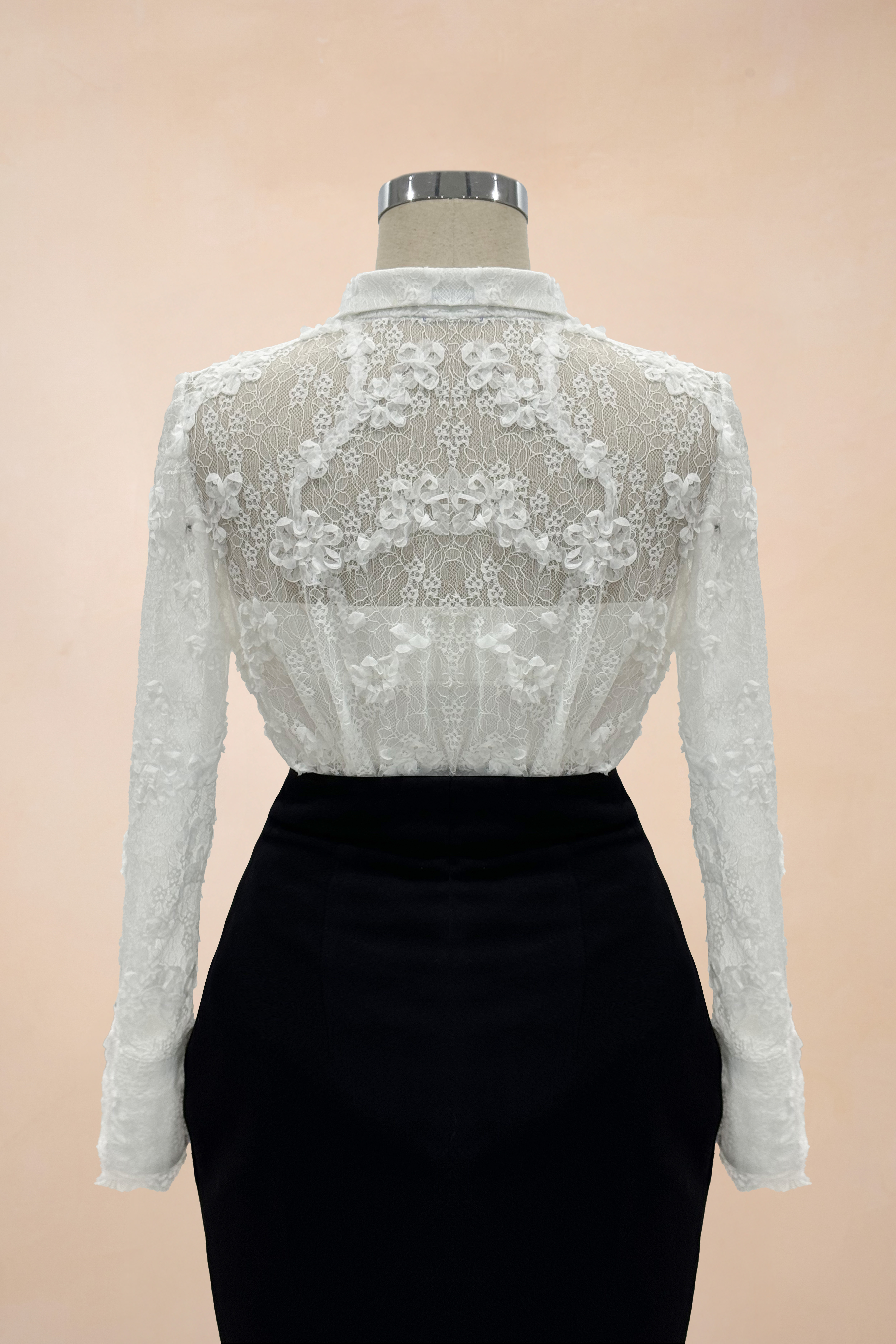 Sơ Mi Ren Hoa Nổi