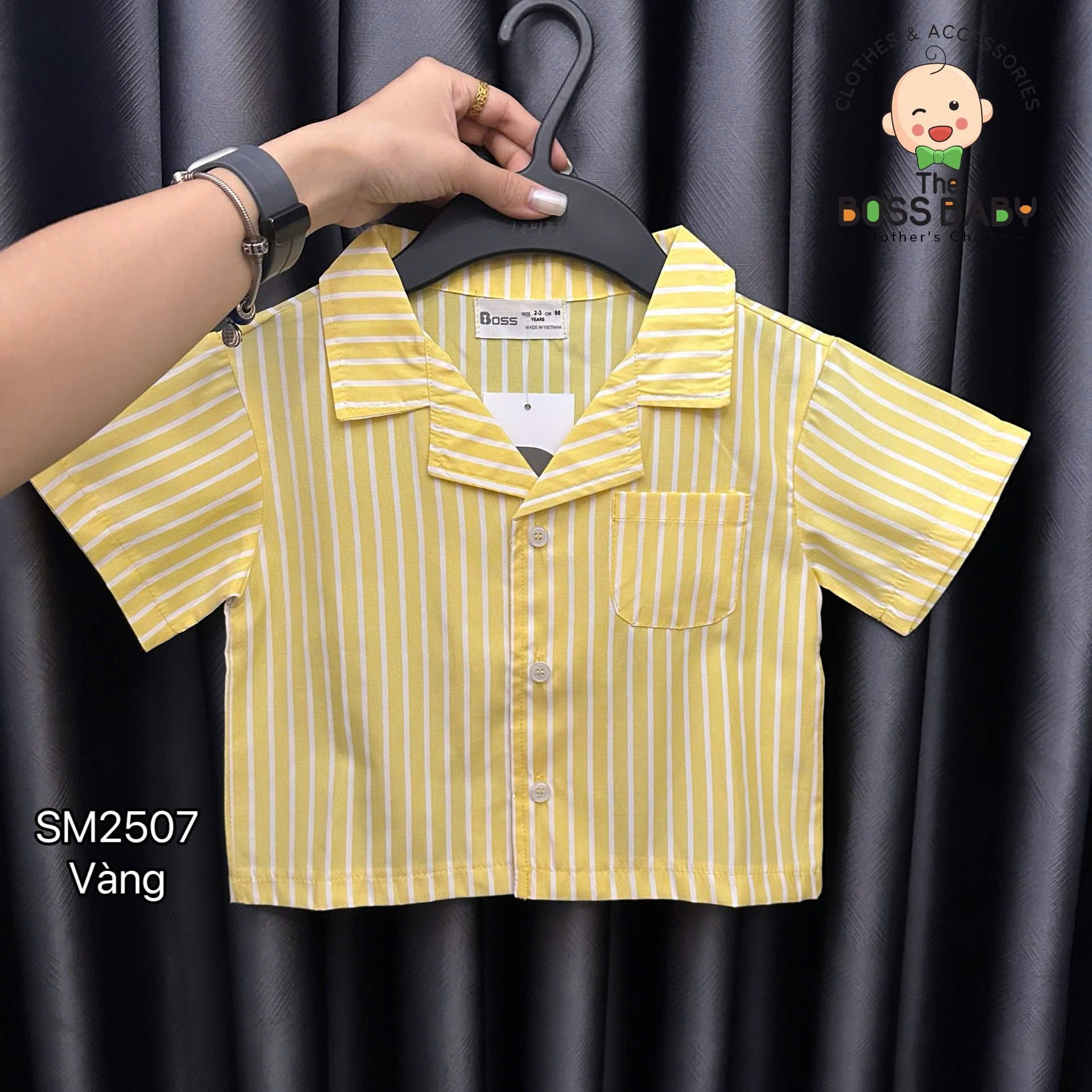 Áo sơ mi thô kaki mềm kẻ sọc