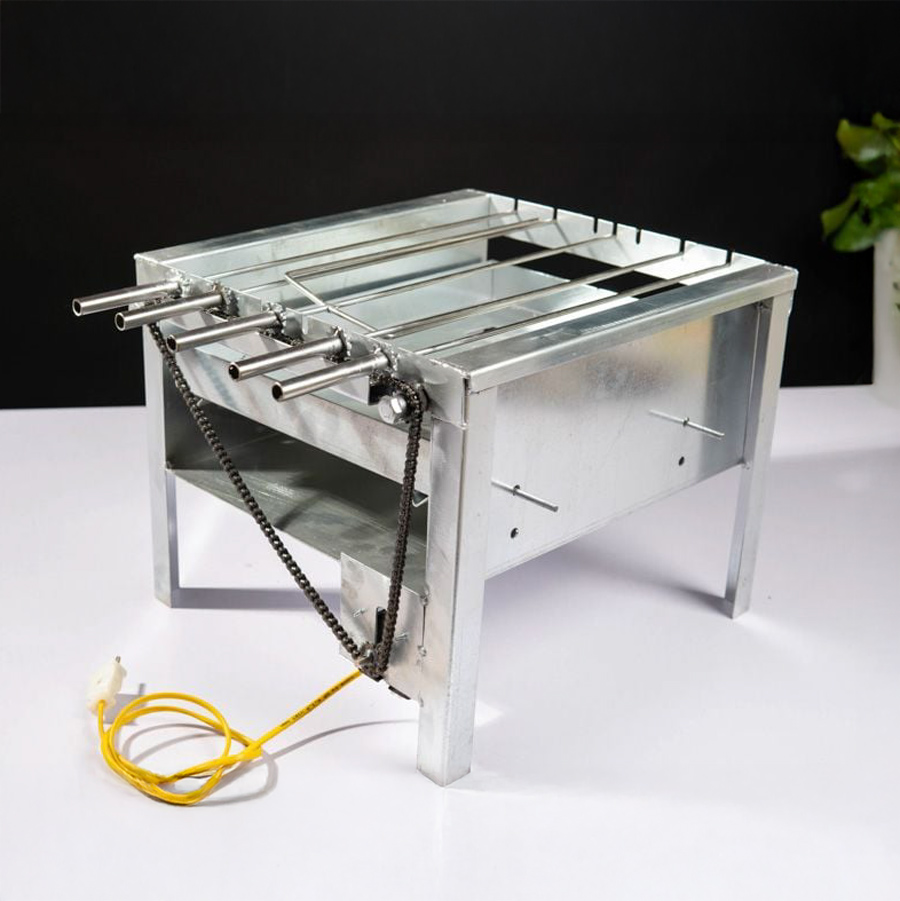 Máy nướng thịt 5 xiên tự quay