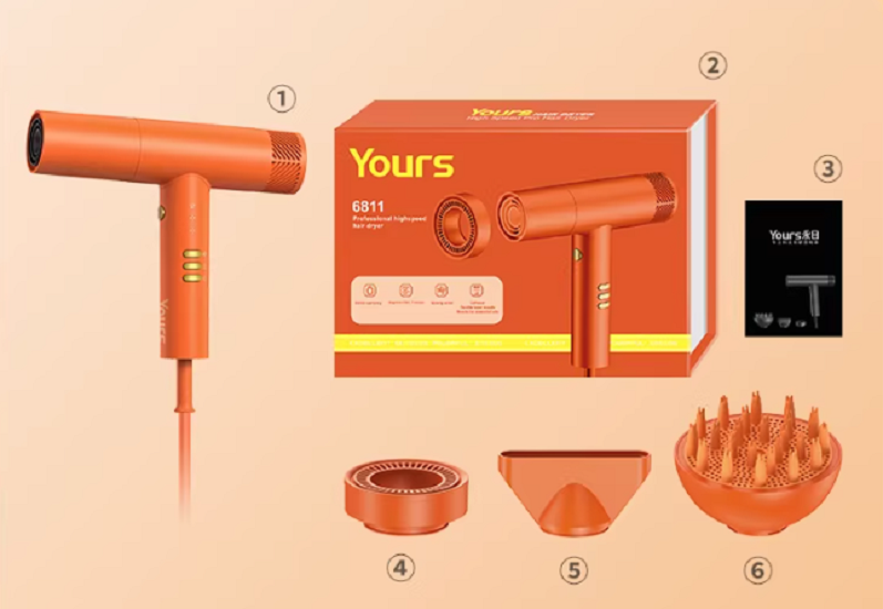 Máy sấy tóc chuyên nghiệp Your 6811 - màu cam_thumbnail_8