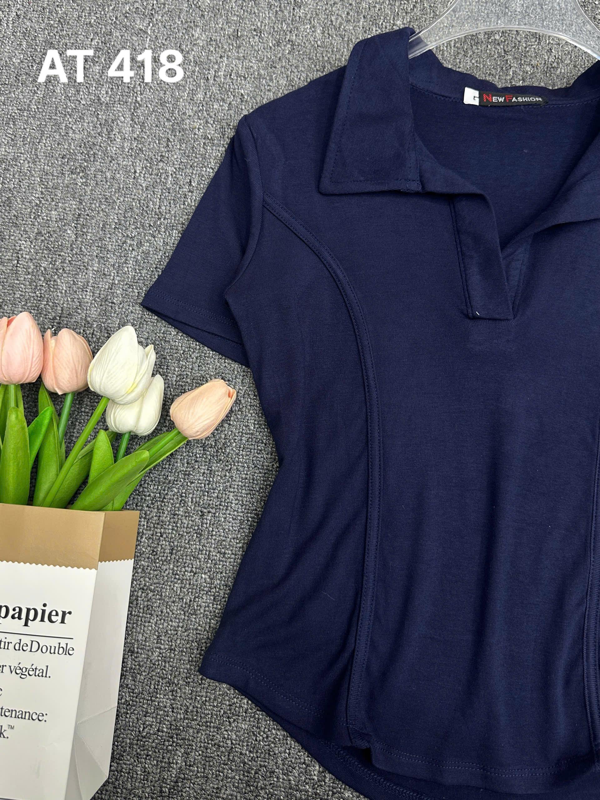 BIGSIZE NỮ- Áo thun tay ngắn có cổ T-AT418_thumbnail_3