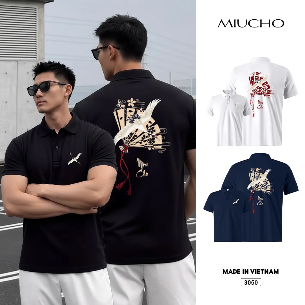 Áo polo cá sấu form vừa Miucho Iconic 3050