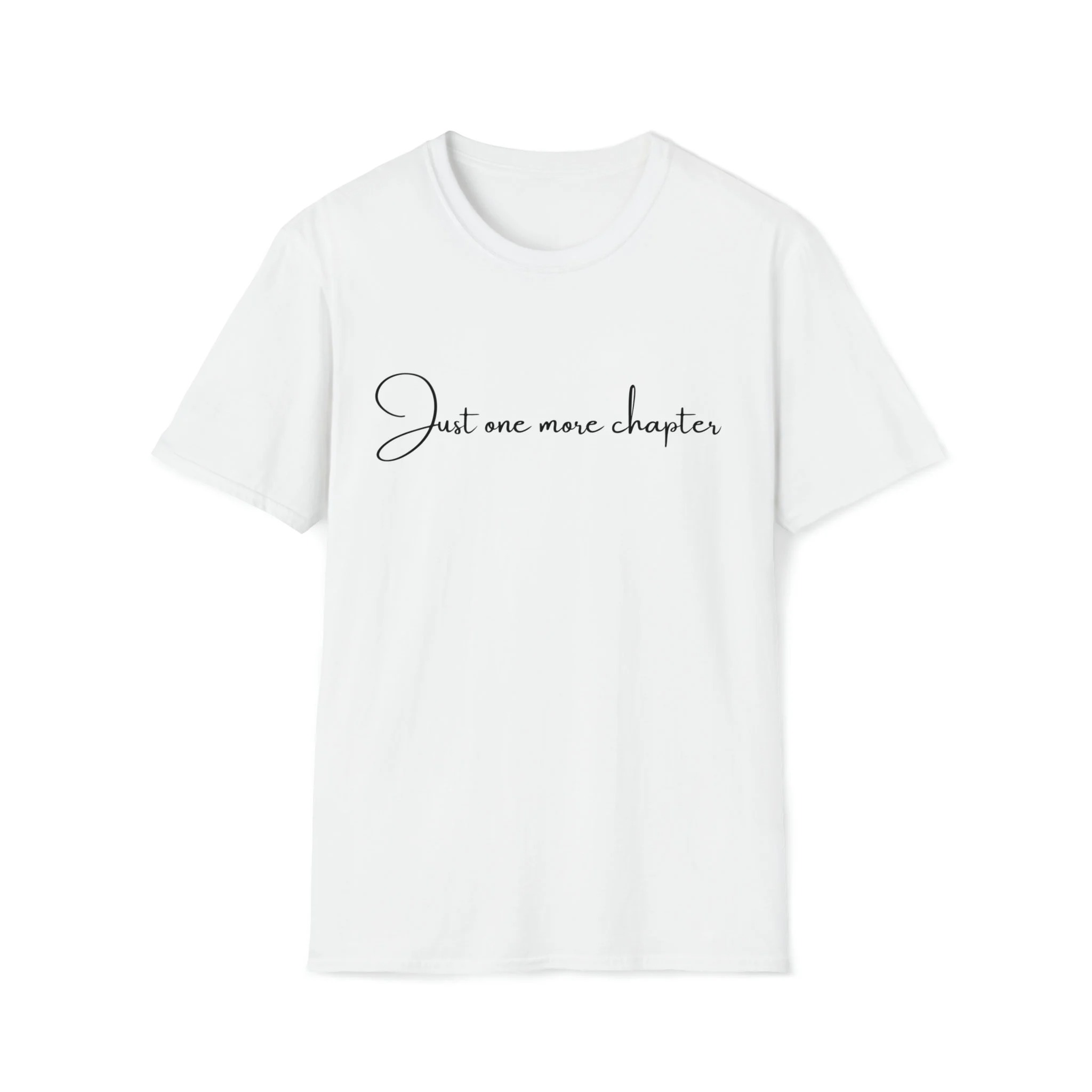 Just One More Chapter Shirt - Funny Book Lover Tee Reading Gift Bookworm T-Shirt Unisex_thumbnail_2