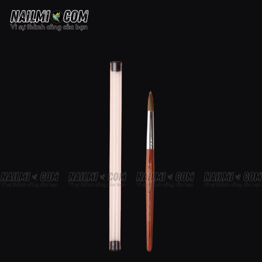 Cọ đắp bột - acrylic nail brush - số 14 - Super Linda - cán gỗ_thumbnail_1