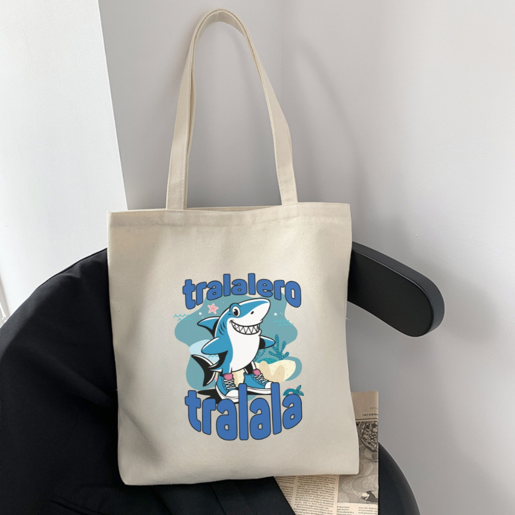 Túi tote in hình Brainrot - Túi vải canvas kích thước 33x37cm đựng vừa A4  và laptop - TOTE25_thumbnail_8