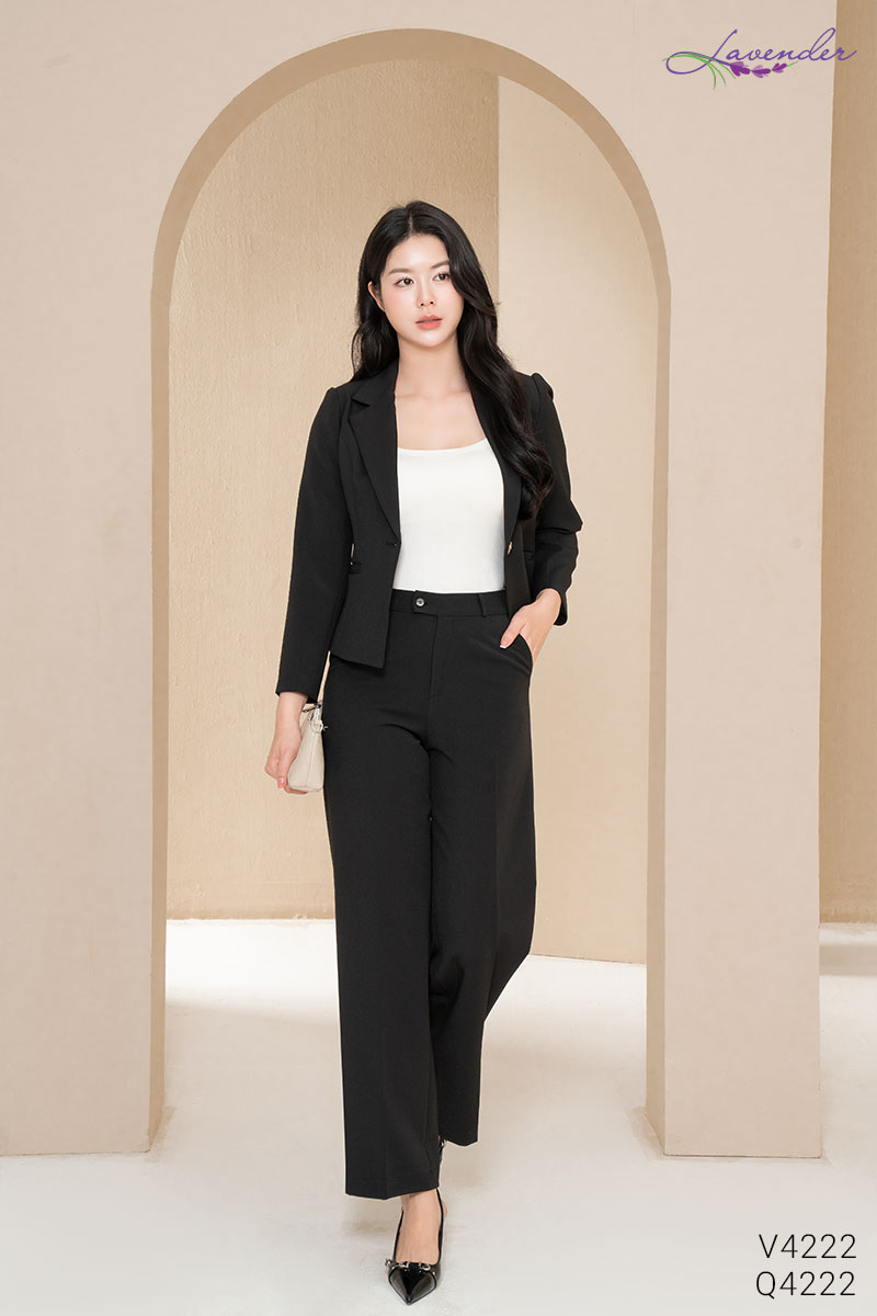 Áo vest 1 cúc dáng xuông V4222_thumbnail_3