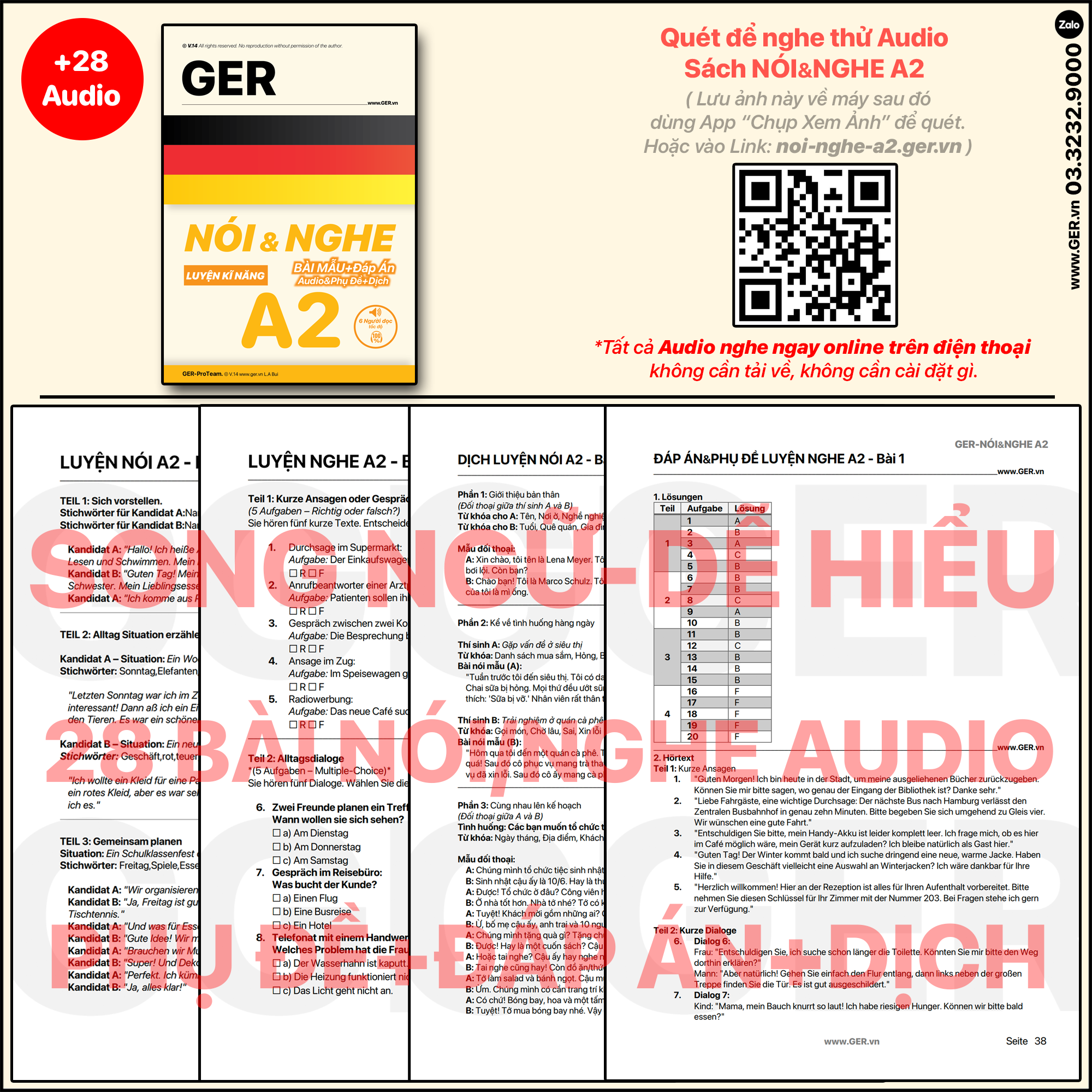 Nói&Nghe Tiếng Đức A2