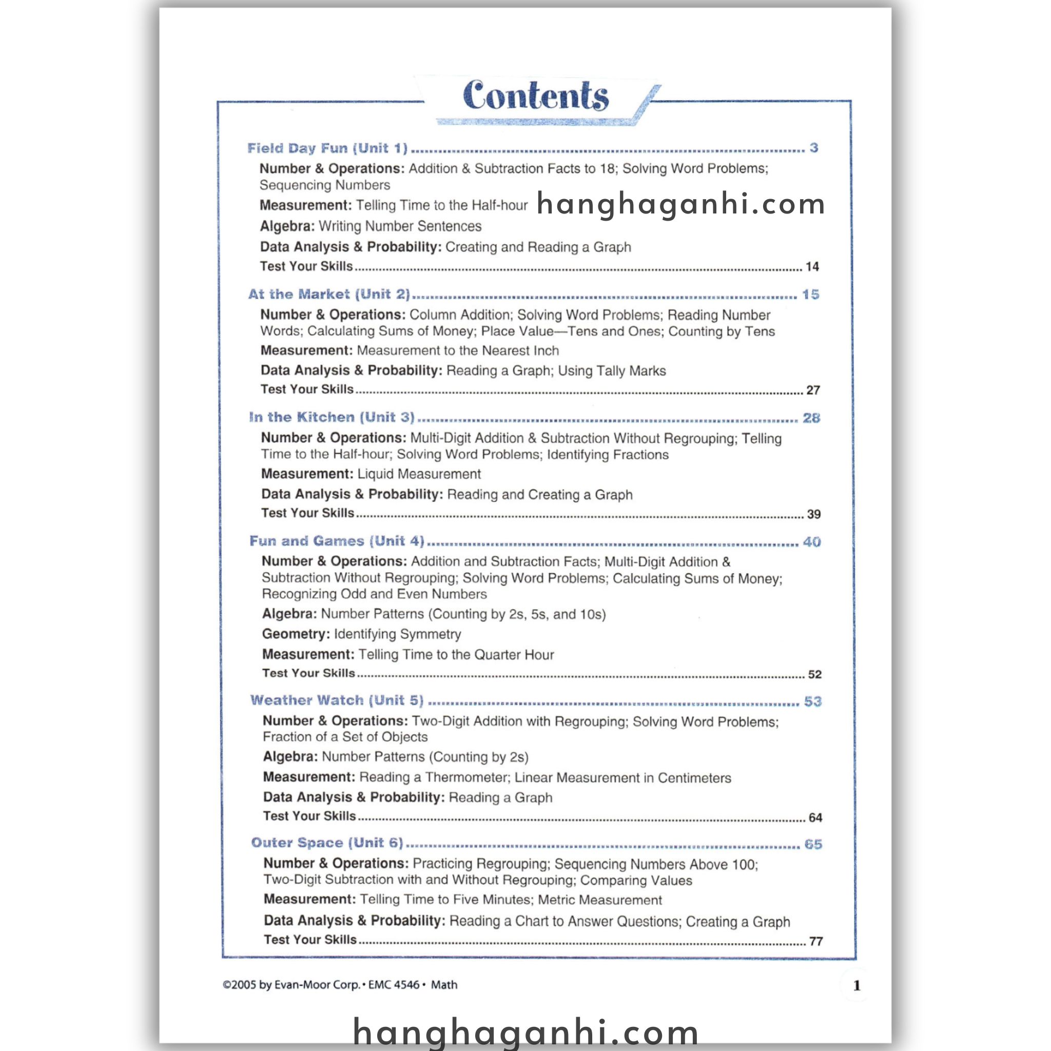 Skill Sharpeners Math Grade 2, Sách Toán Mỹ Evan Moor cho học sinh lớp 2_thumbnail_1