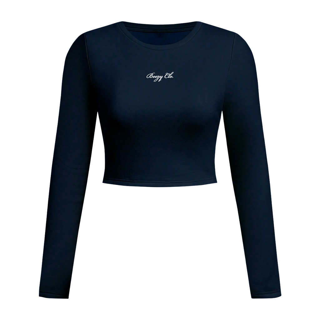 Áo thun nữ tay dài ôm body form croptop Beezy 2488 100% Visco co giãn 4 chiều form ôm tôn dáng thoải mái dễ phối đồ_thumbnail_9