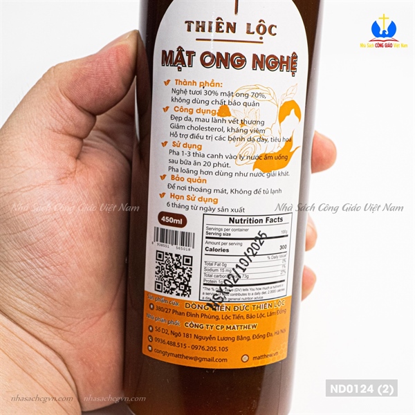 Mật ong nghệ 500ml - Dòng Biển Đức Thiên Lộc_thumbnail_1