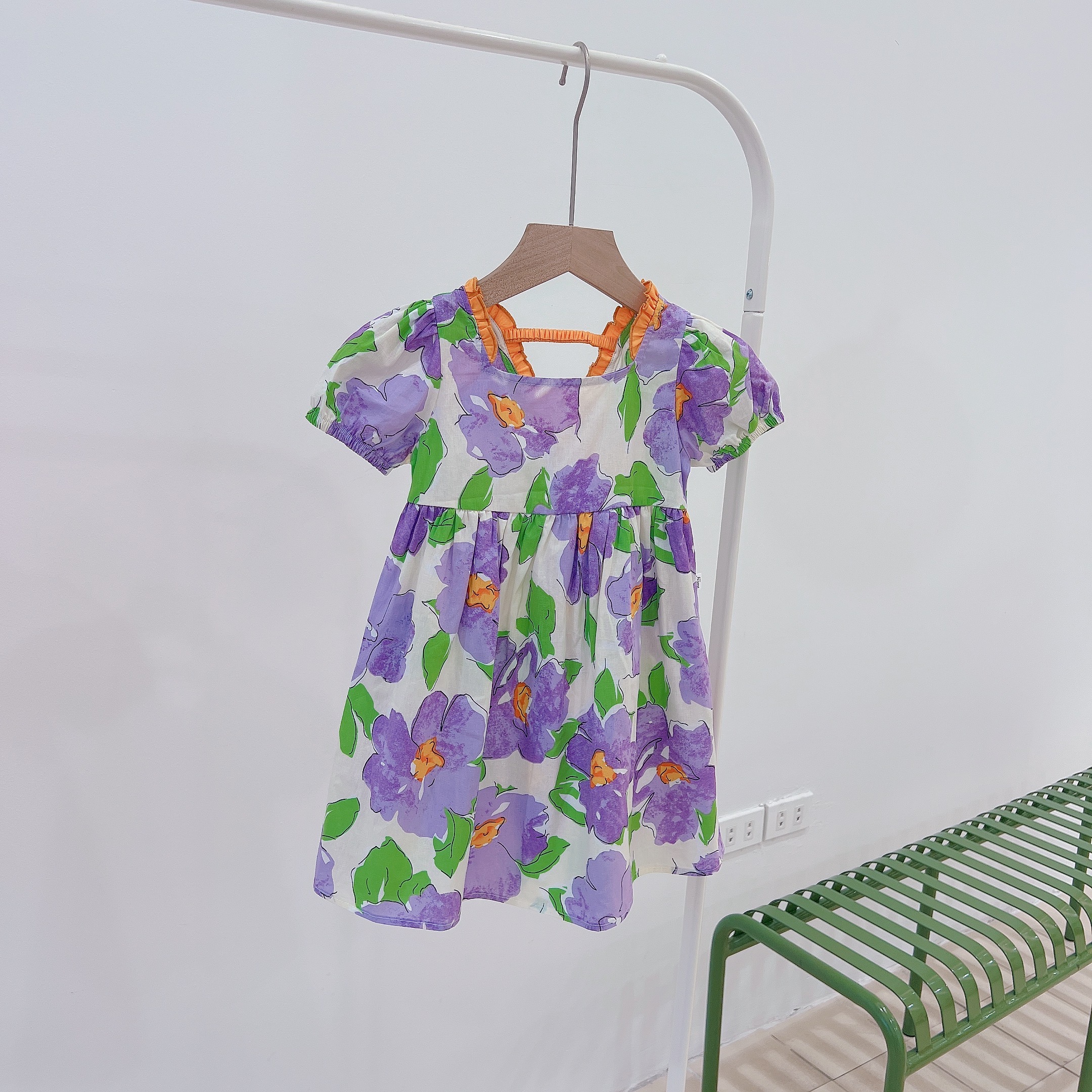 Váy cổ vuông phối bèo nổi_thumbnail_6