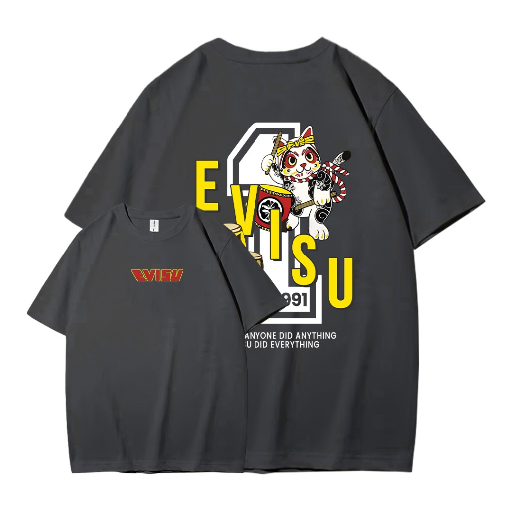 Áo thun nam evisu form rộng local brand ATD870 Miucho Iconic tay ngắn vải cotton cổ tròn in mix_thumbnail_5