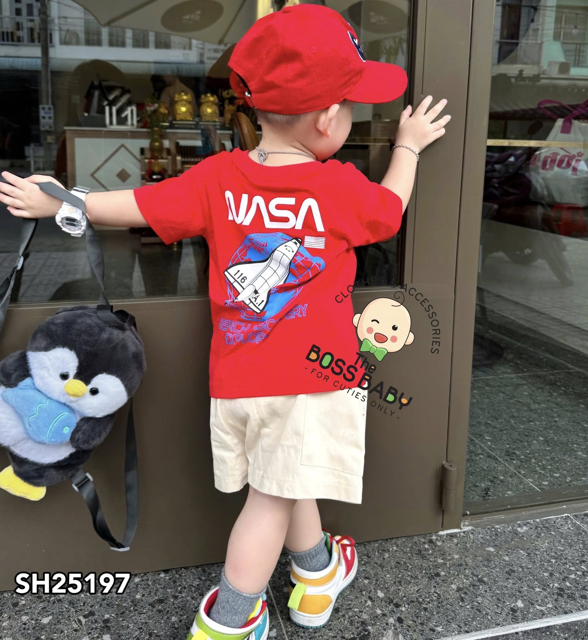 Set bộ kaki đỏ kem NASA túi sườn hiphop_thumbnail_1