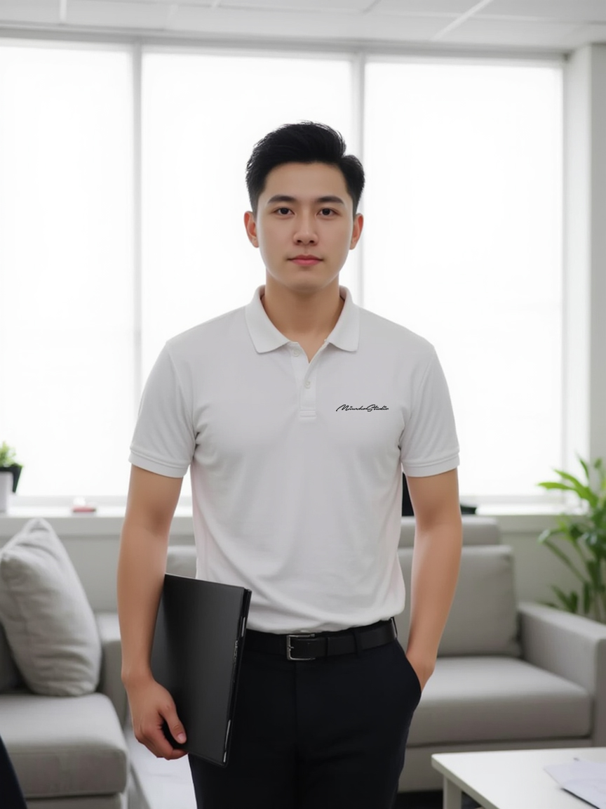 Áo polo nam form vừa 1904 Miucho Iconic vải cá sấu đứng form thoáng mát in mix_thumbnail_3