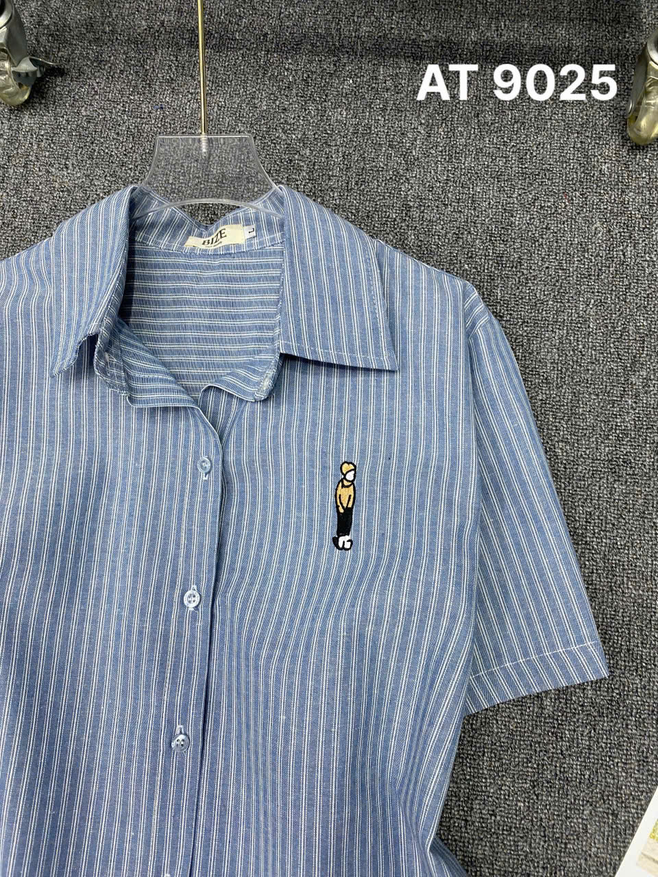 Áo sơ mi sọc tay ngắn bigsize AT9025 dành cho nàng mũm mĩm từ 55-90kg_thumbnail_11