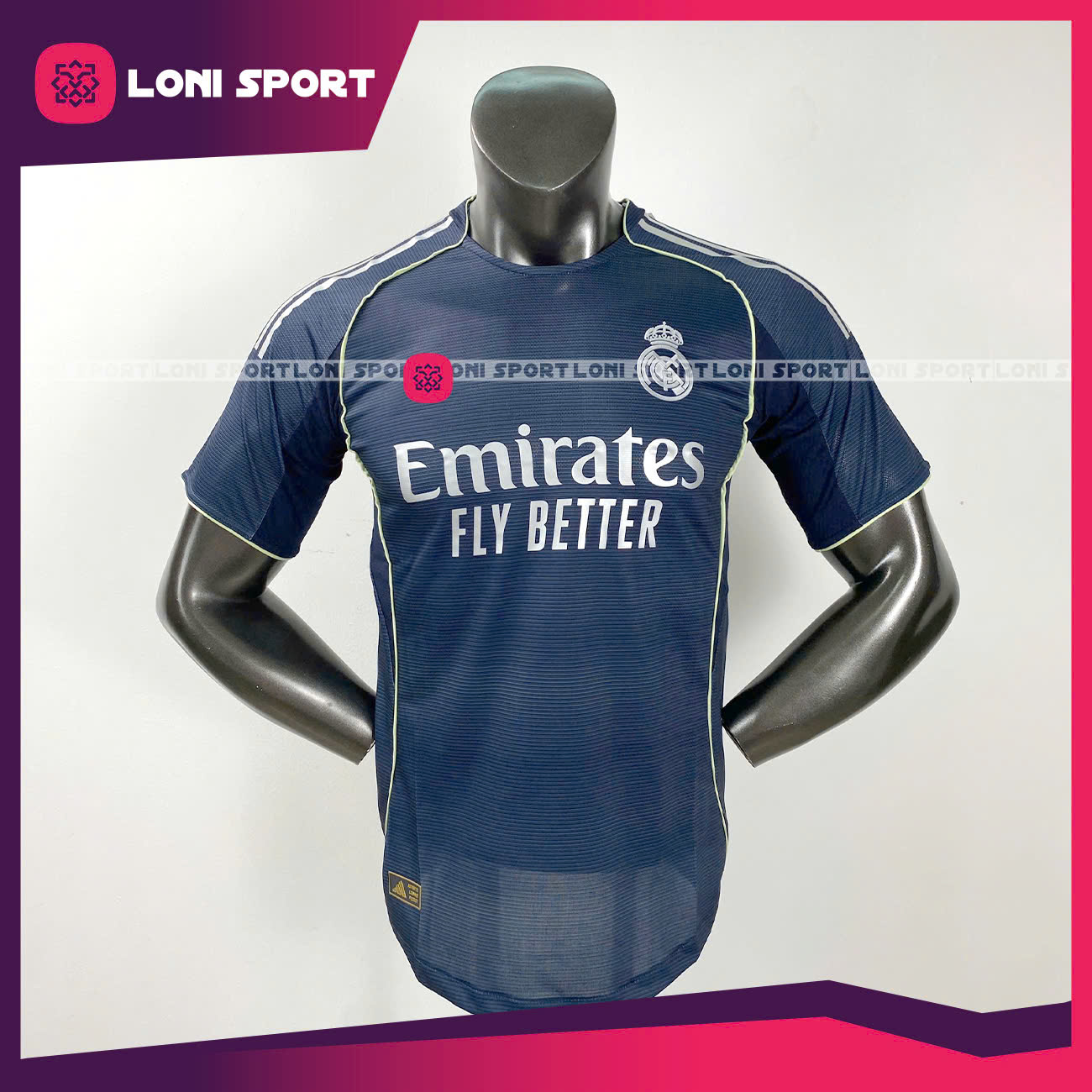 Áo Real sân khách xám đen 25/26 SF