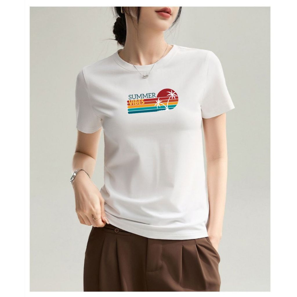 [Form Vừa] Áo phông nữ Loza nhiều màu Summer vibes chất liệu thun cotton mềm mịn - Mã VT8135_thumbnail_7