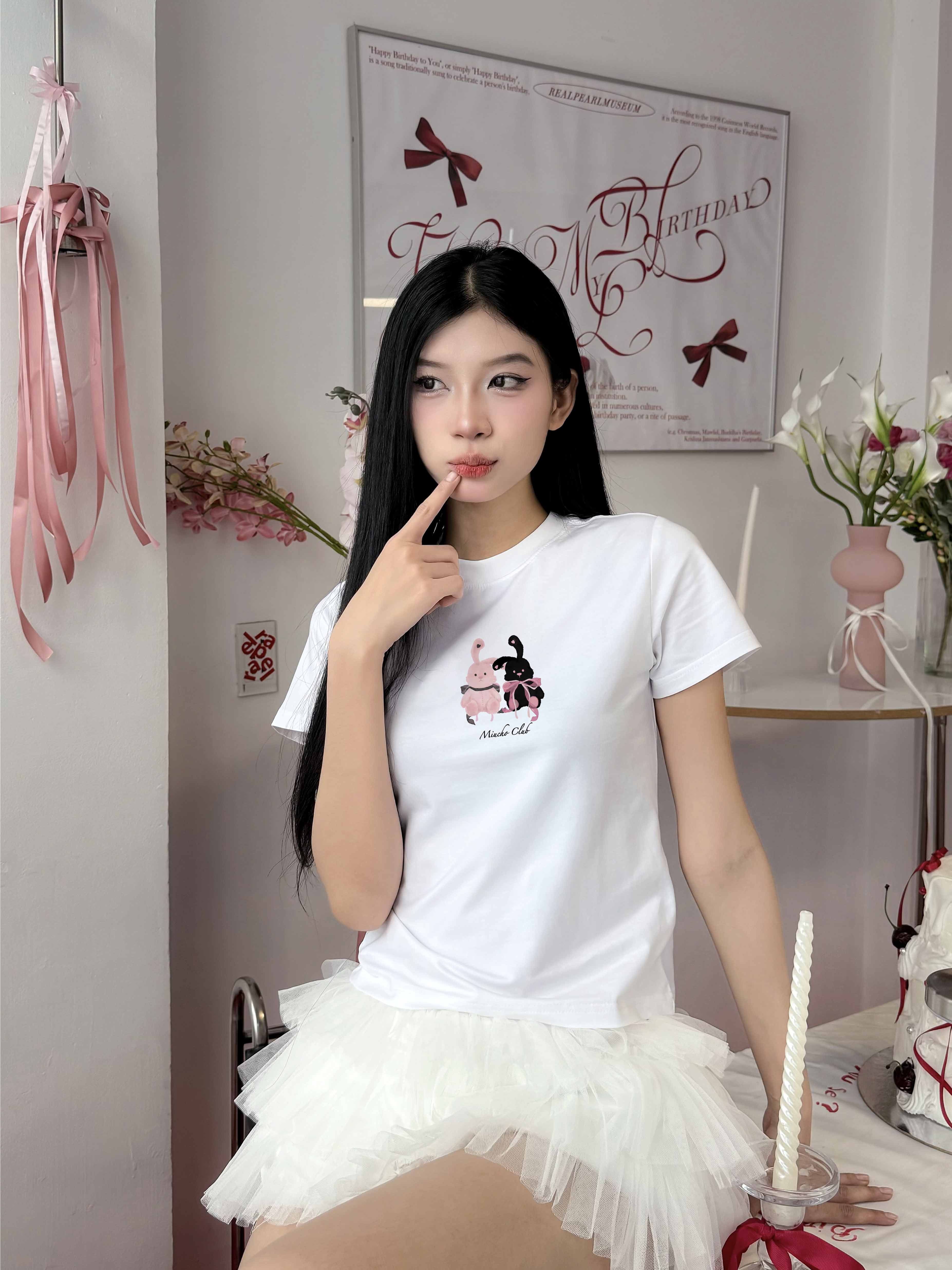 Áo baby tee tết cổ tròn vải cotton 4c co giãn thoáng mát 1833 Miucho in mix_thumbnail_2